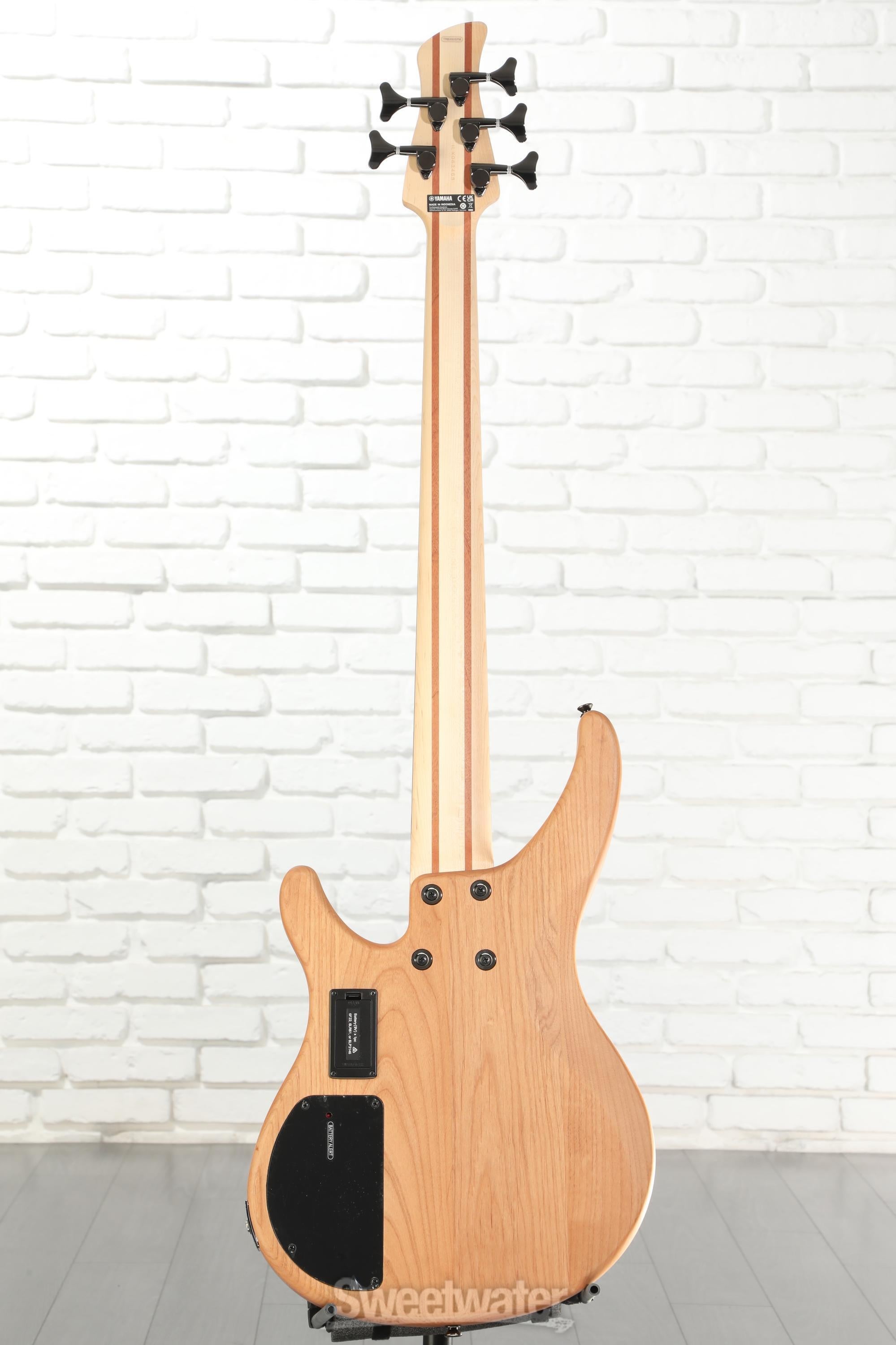 Yamaha TRBX605FM 5-string Bass Guitar - Natural Satin | Sweetwater