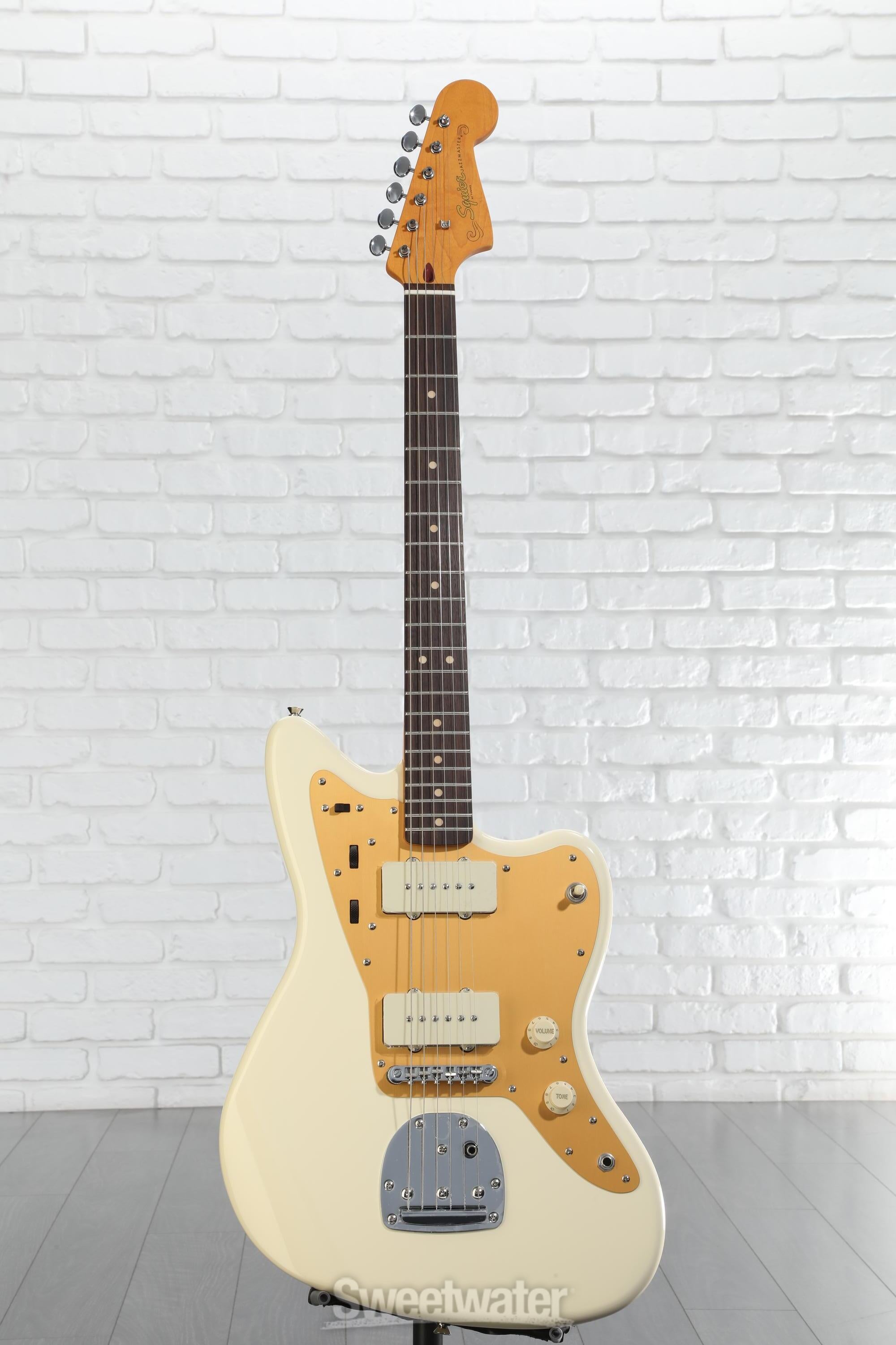 ギター Squire J Mascis Jazzmaster Squier J Mascis Jazzmaster Electric Guitar Vintage White