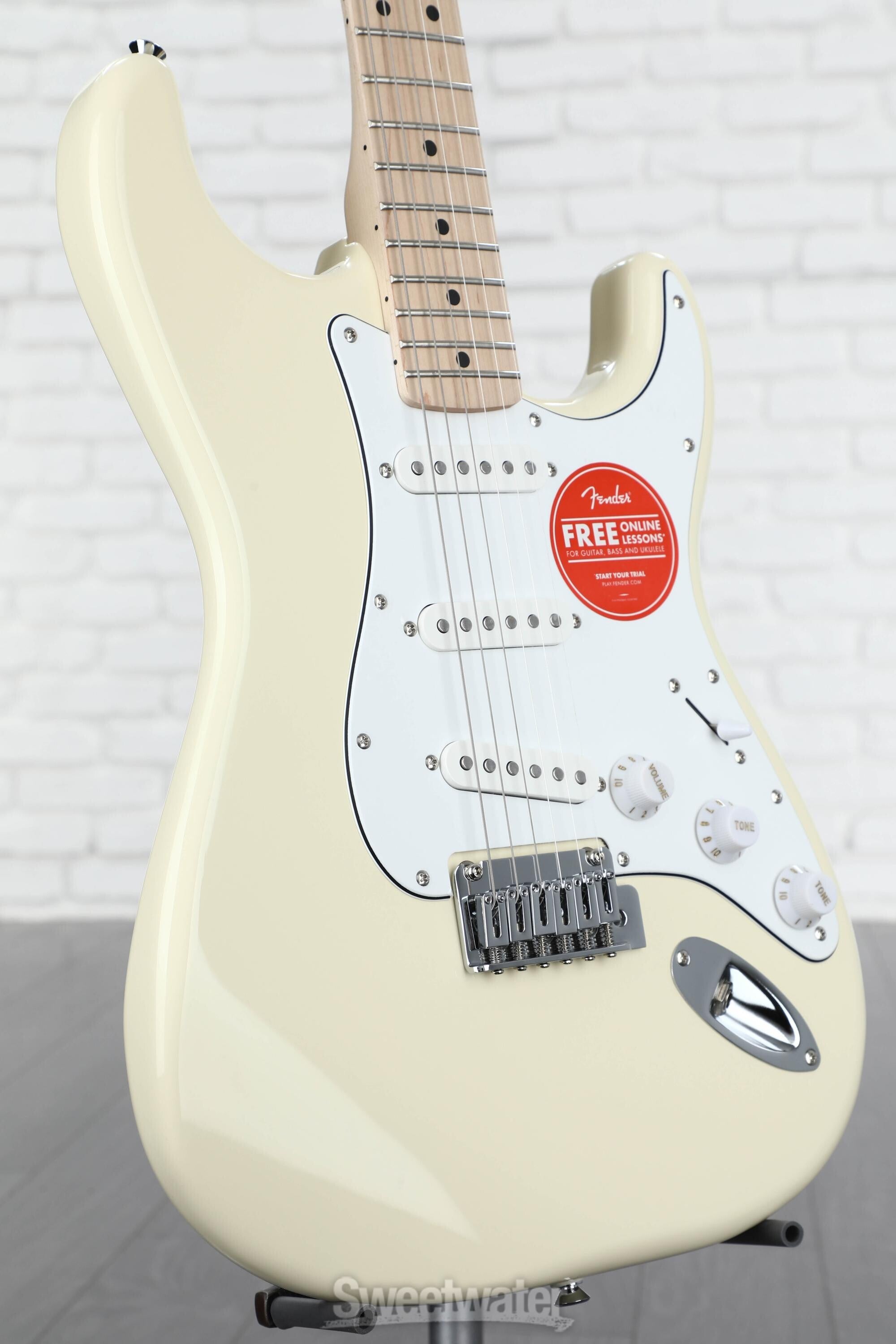 White deals squire stratocaster