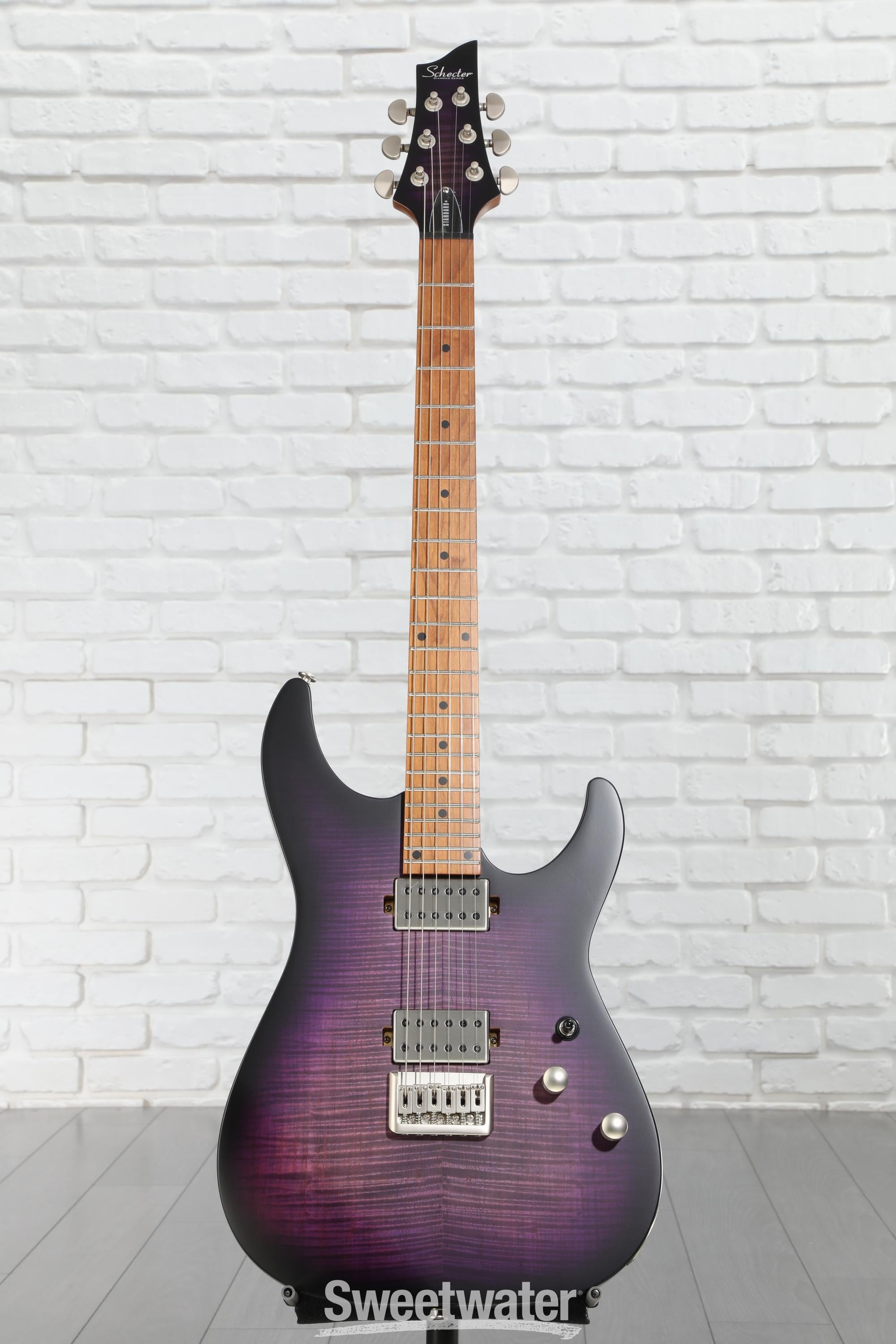 Schecter C-1 Standard Plus Electric Guitar - Purple Burst | Sweetwater