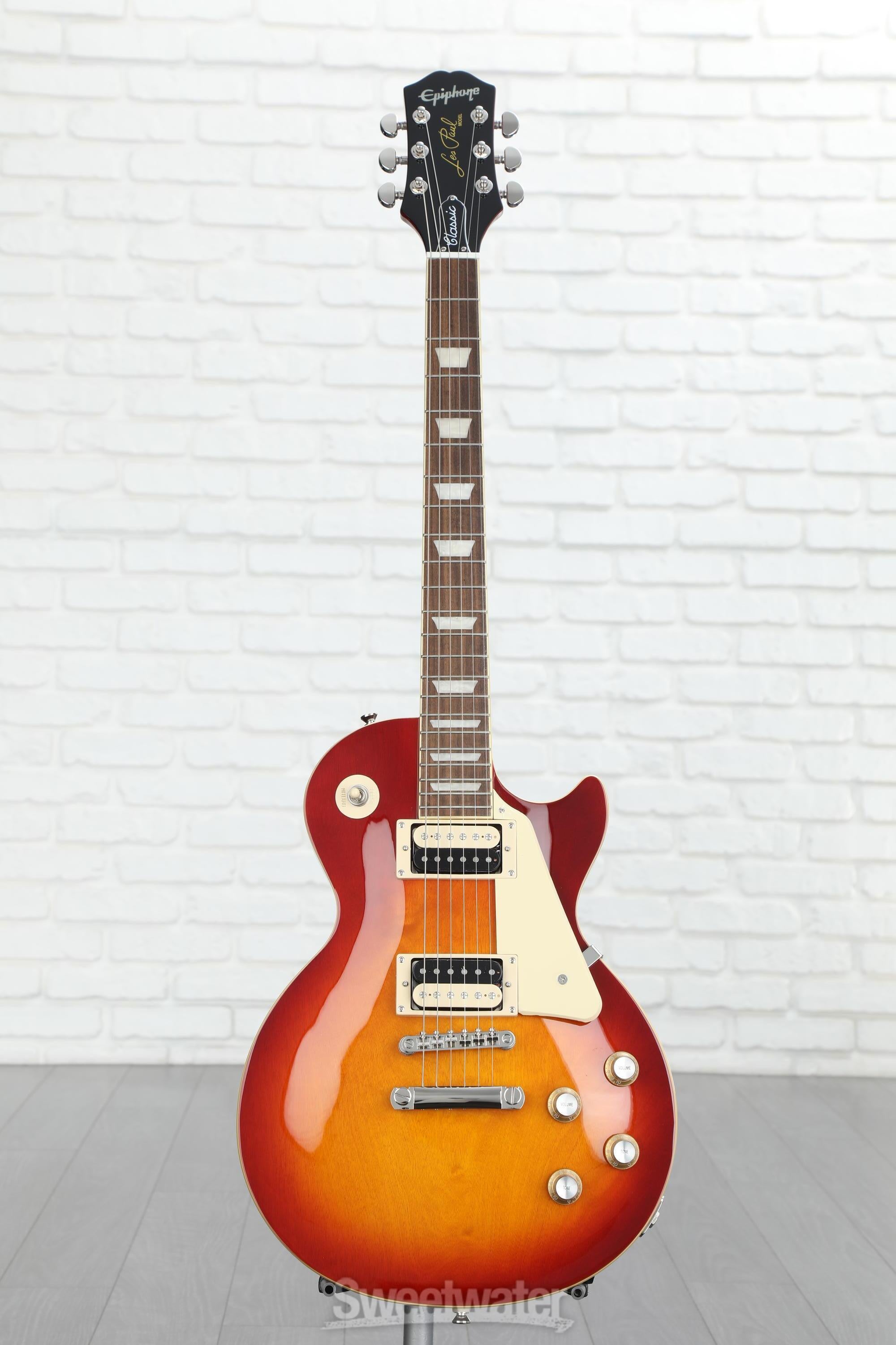 Epiphone Les Paul Classic Electric Guitar - Heritage Cherry Sunburst |  Sweetwater