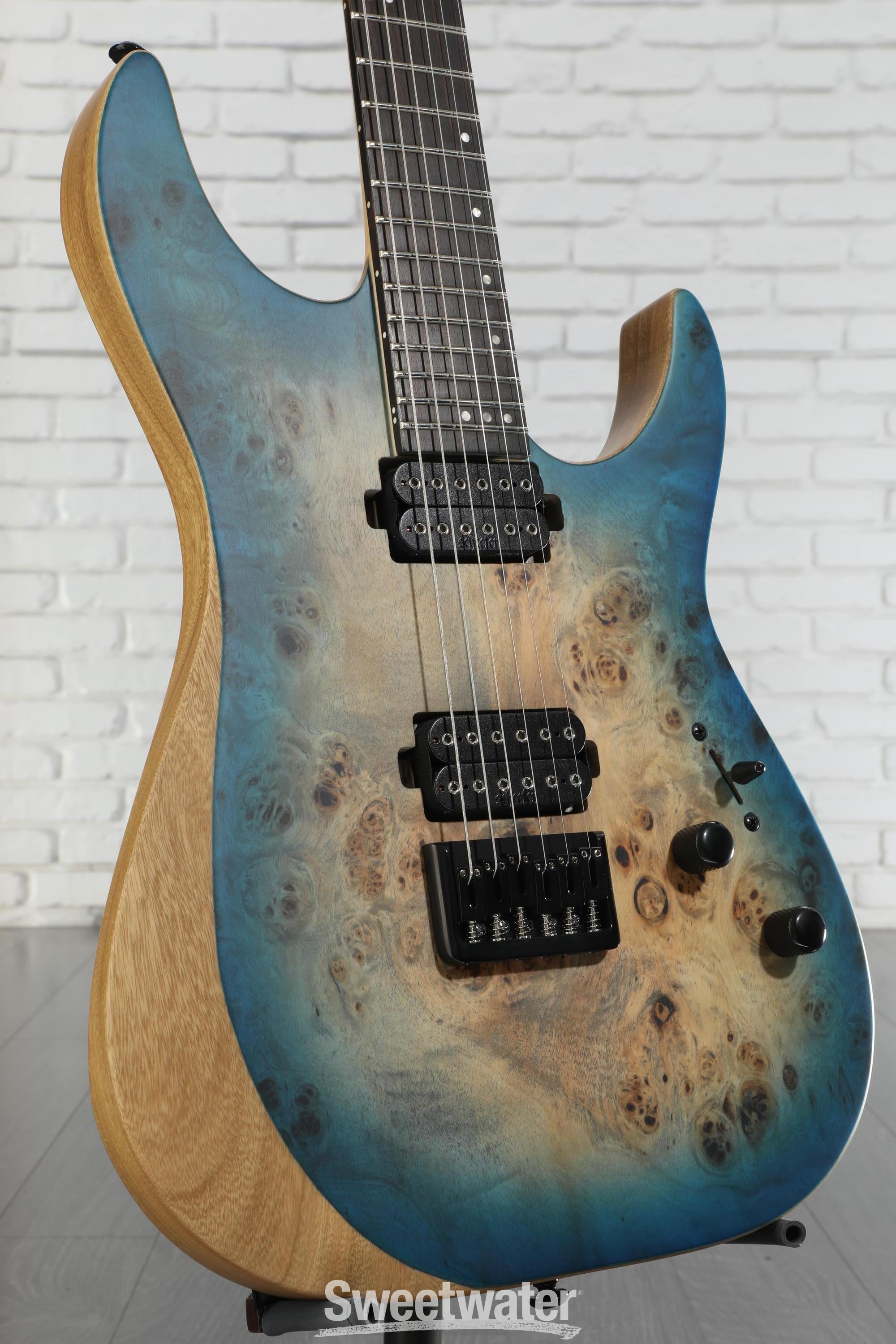 Schecter Reaper-6 Electric Guitar - Satin Sky Burst | Sweetwater