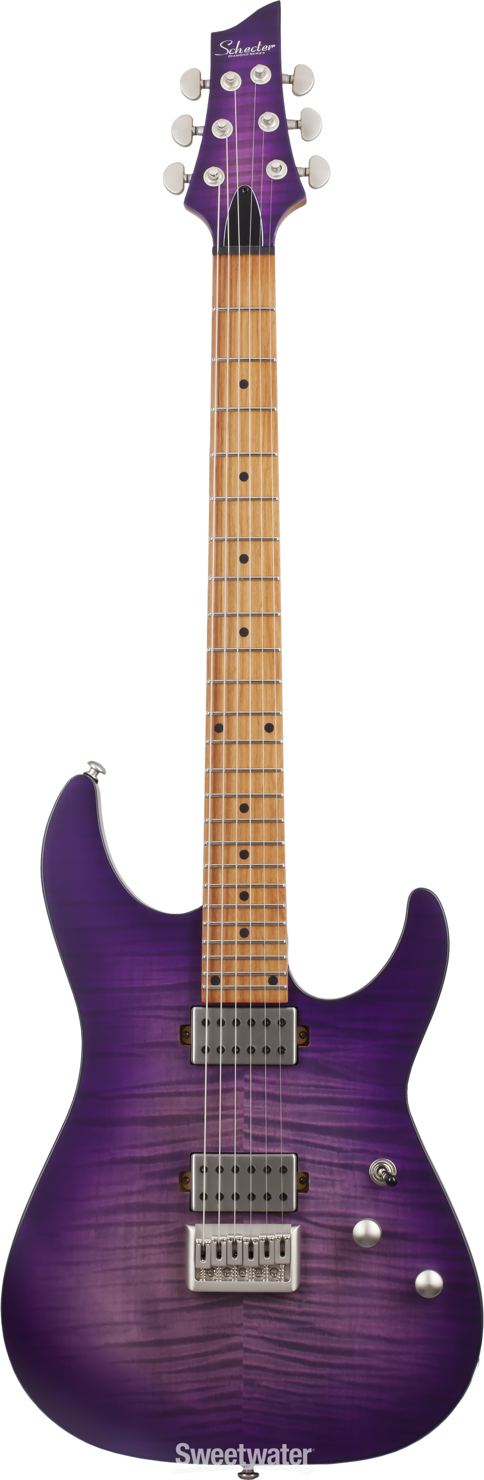 Schecter C-1 Standard Plus Electric Guitar - Purple Burst