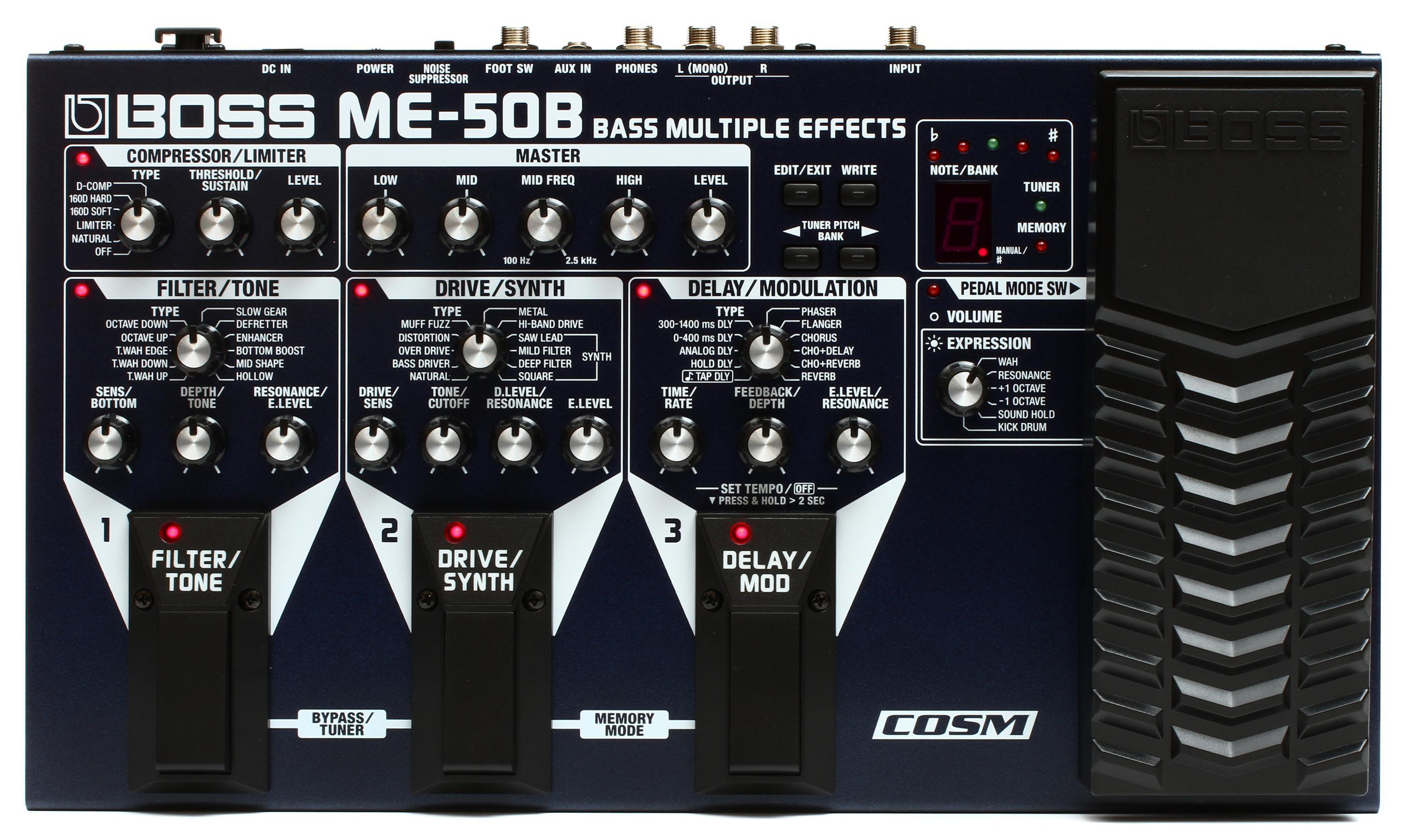 Boss ME-50B Bass Multi-effects Pedal | Sweetwater