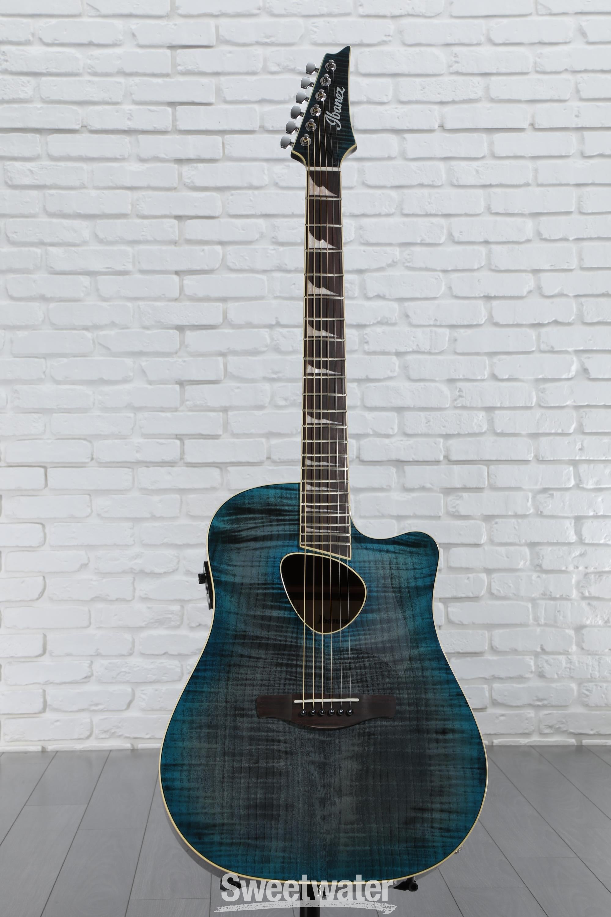 Ibanez Altstar ALT30FM Acoustic-electric Guitar - Blue Doom