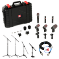 Photo of sE Electronics V Pack Club Standard Drum Microphone Bundle with Stands and Cables