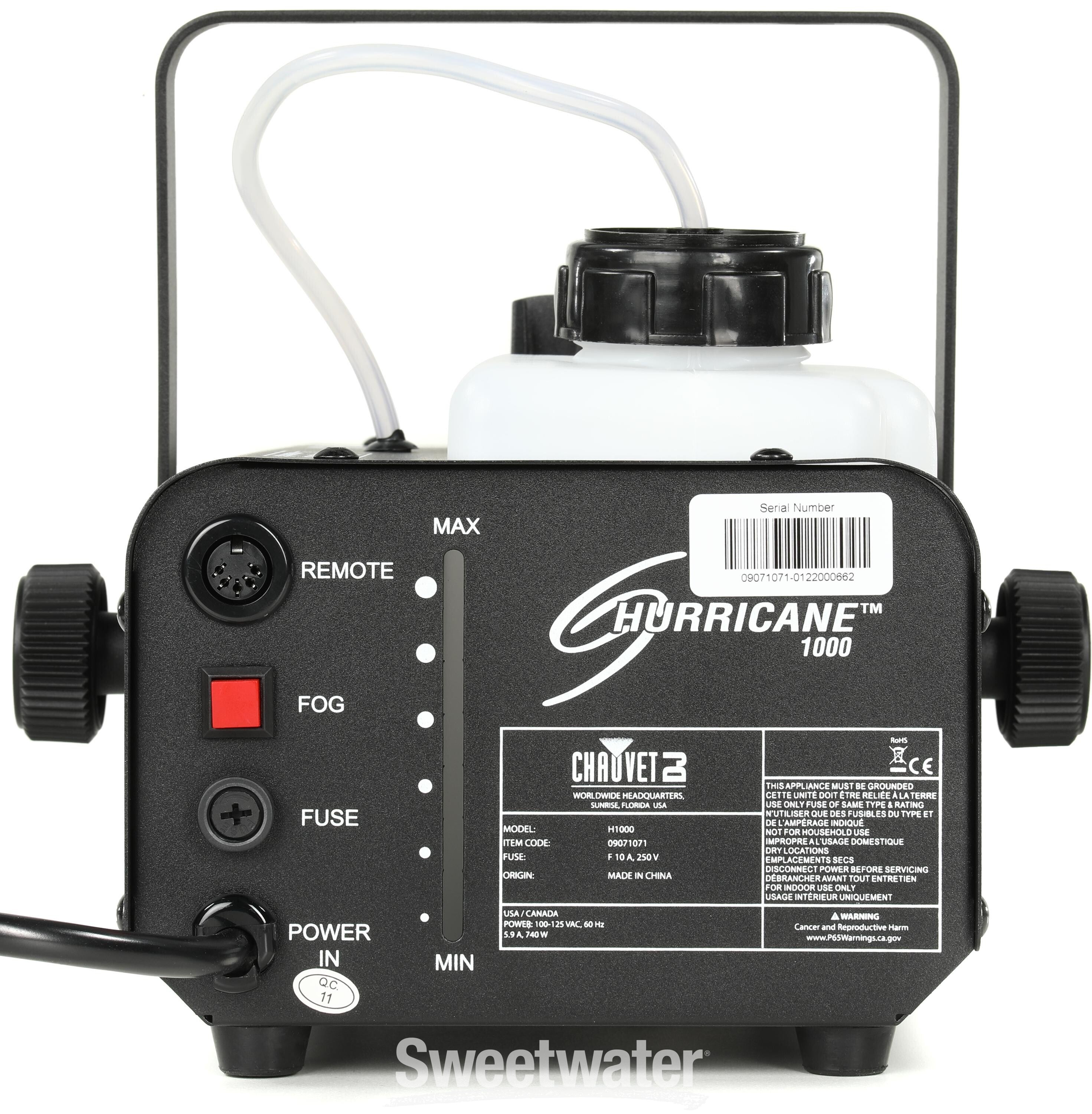 Chauvet DJ Hurricane 1000 Compact Fog Machine | Sweetwater