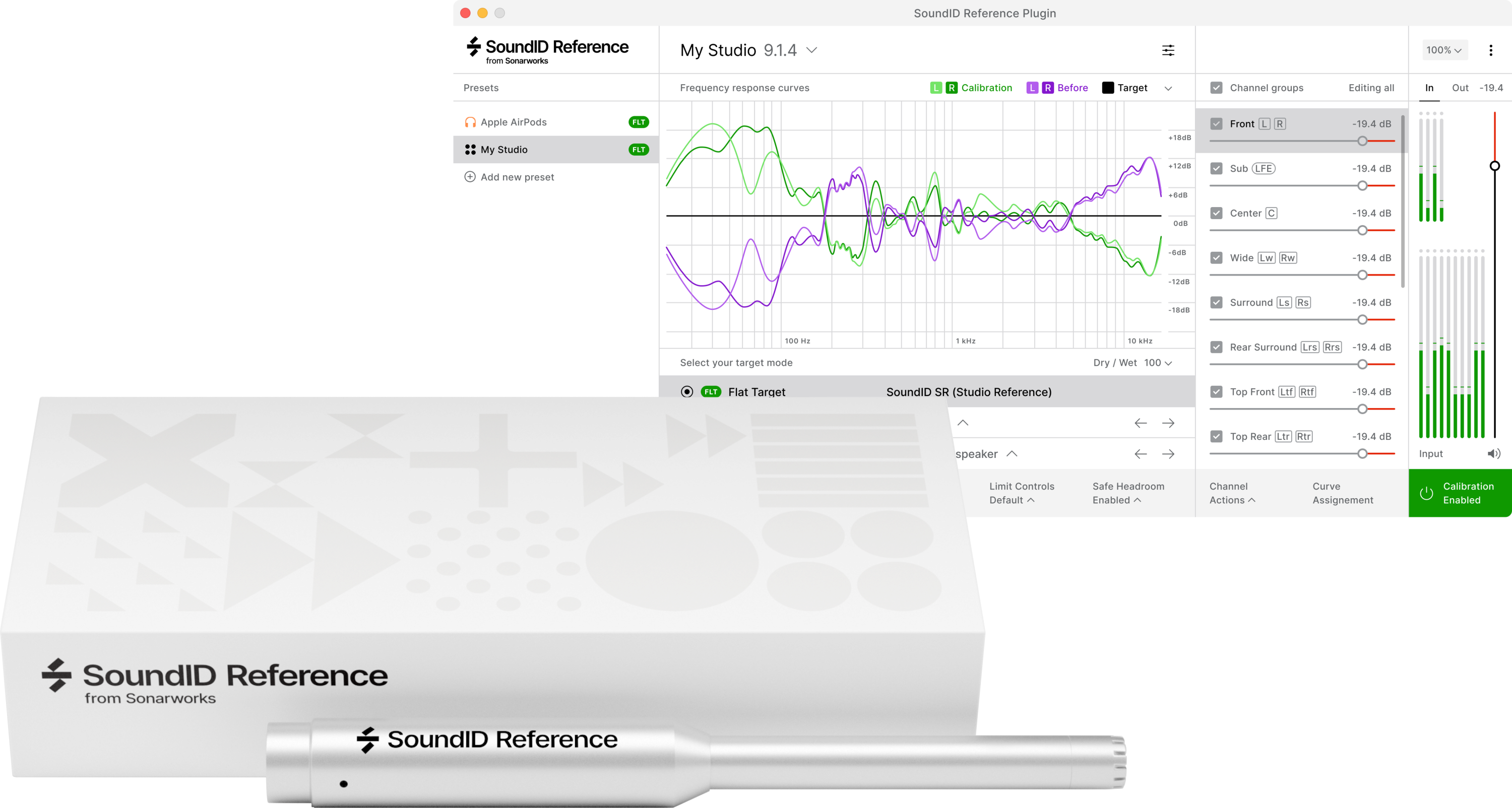 Sonarworks SoundID Reference for Multichannel with Measurement Microphone -  Boxed