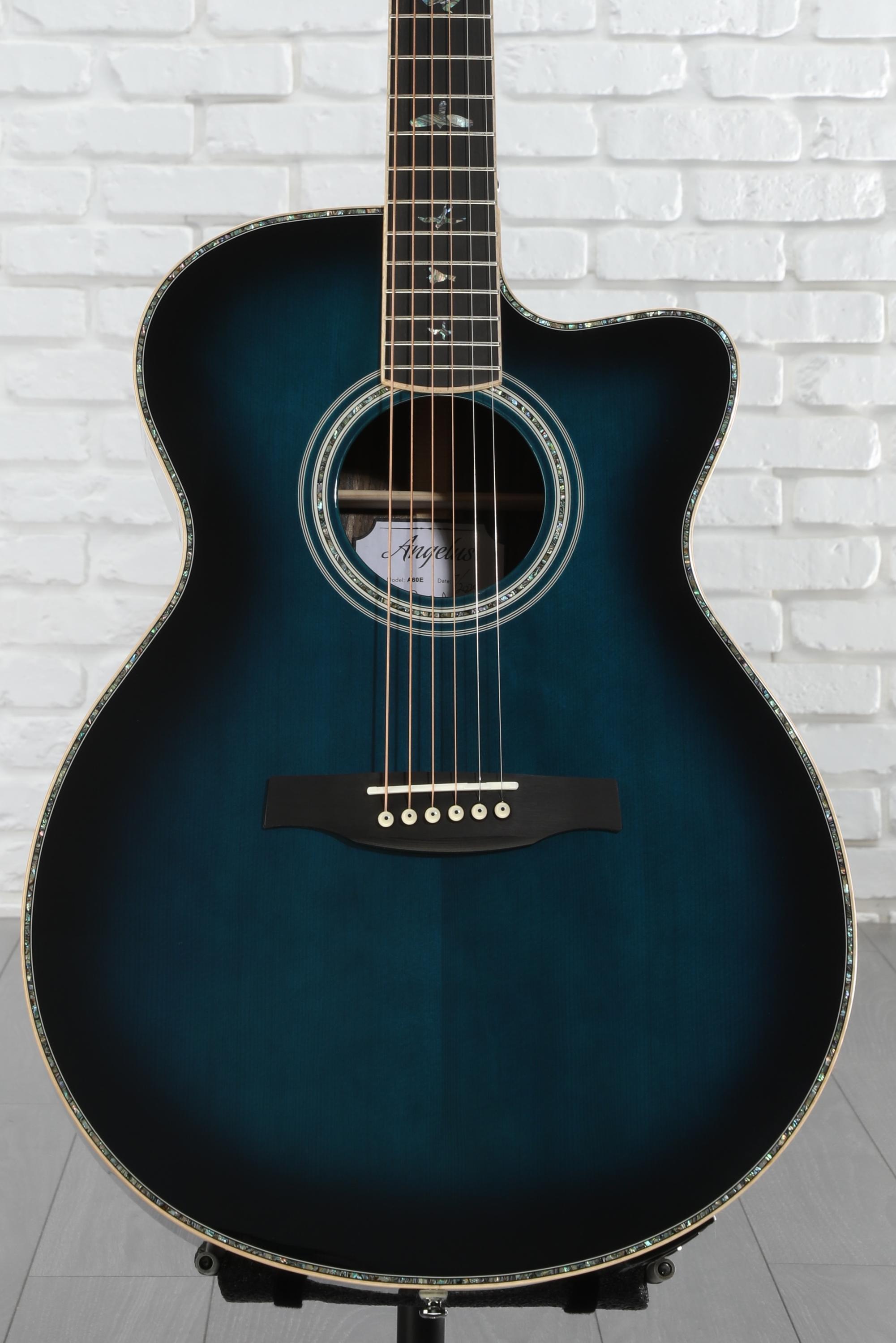 PRS SE A60 Angelus Acoustic-electric Guitar - Cobalt Blue Burst