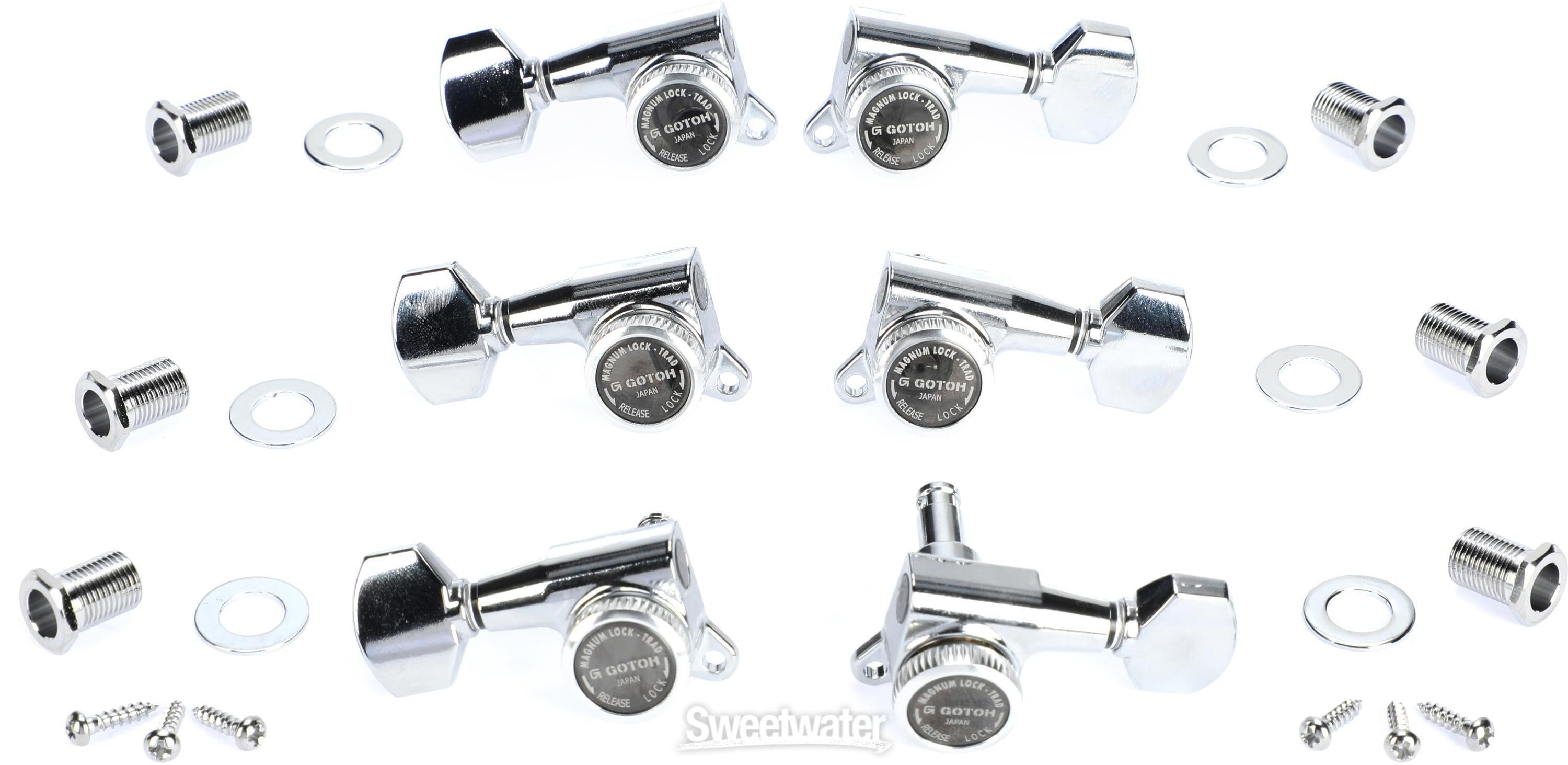 Gotoh SG381-07 MG-T Locking Tuners - 3+3, Chrome | Sweetwater Gotoh SG381-07 MG-T Locking Tuners - 3+3, Chrome | Sweetwater