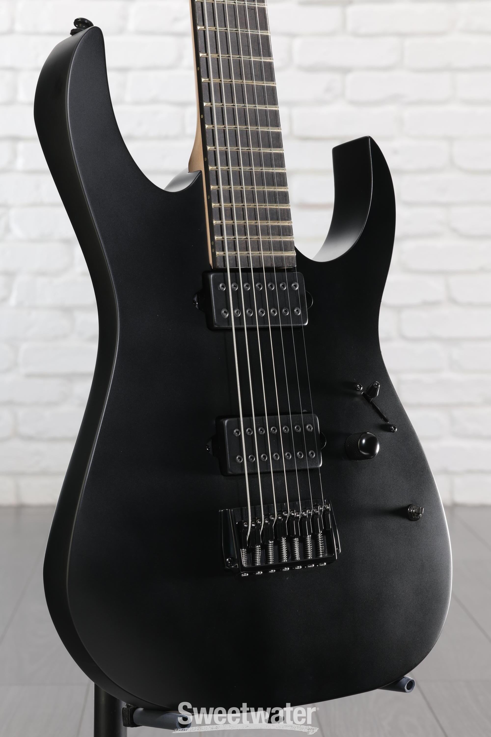 Ibanez Iron Label RGIXL7 - Black Flat Reviews | Sweetwater