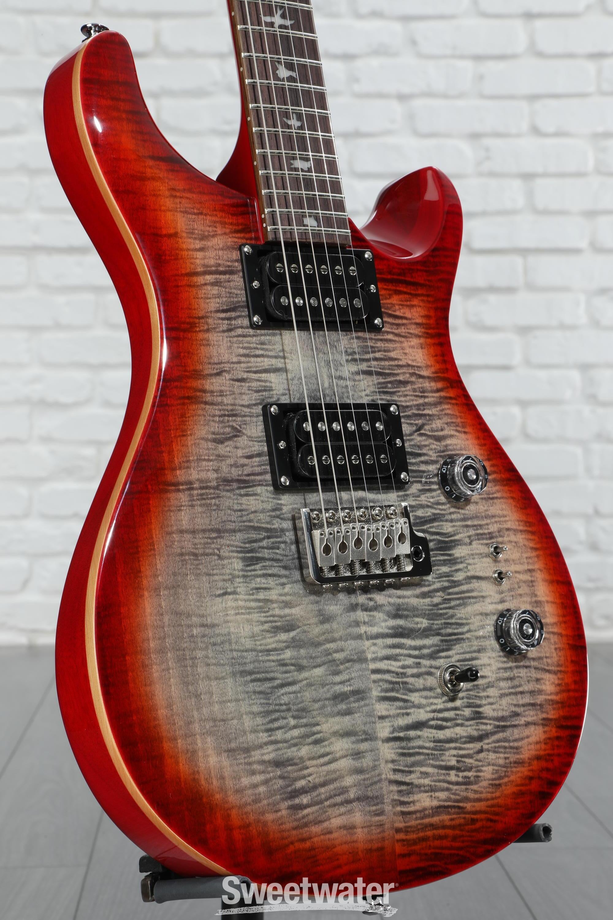 PRS SE Custom 24-08 Electric Guitar - Charcoal Cherry Burst