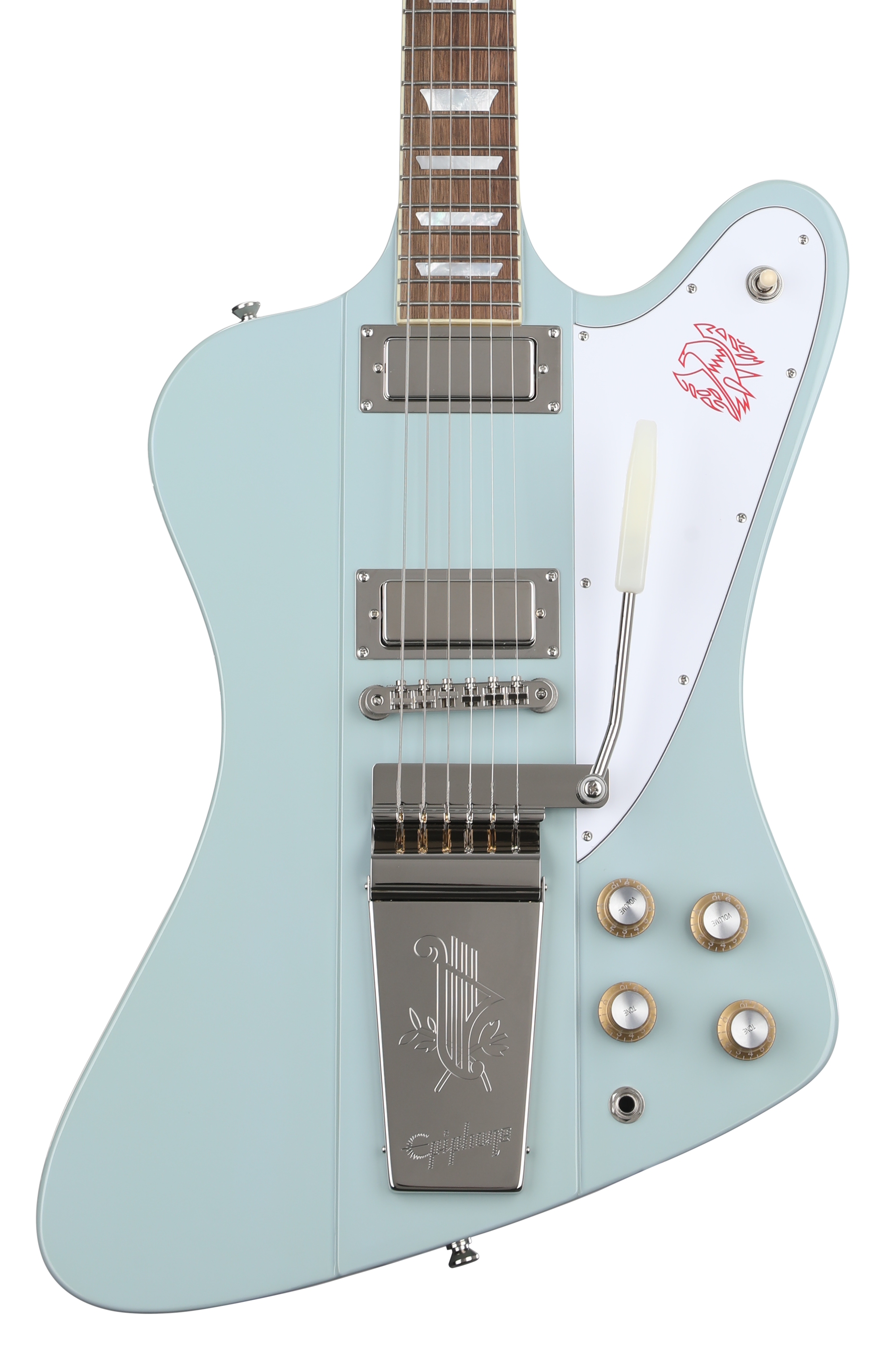 Epiphone 1963 Firebird V Electric Guitar - Frost Blue | Sweetwater