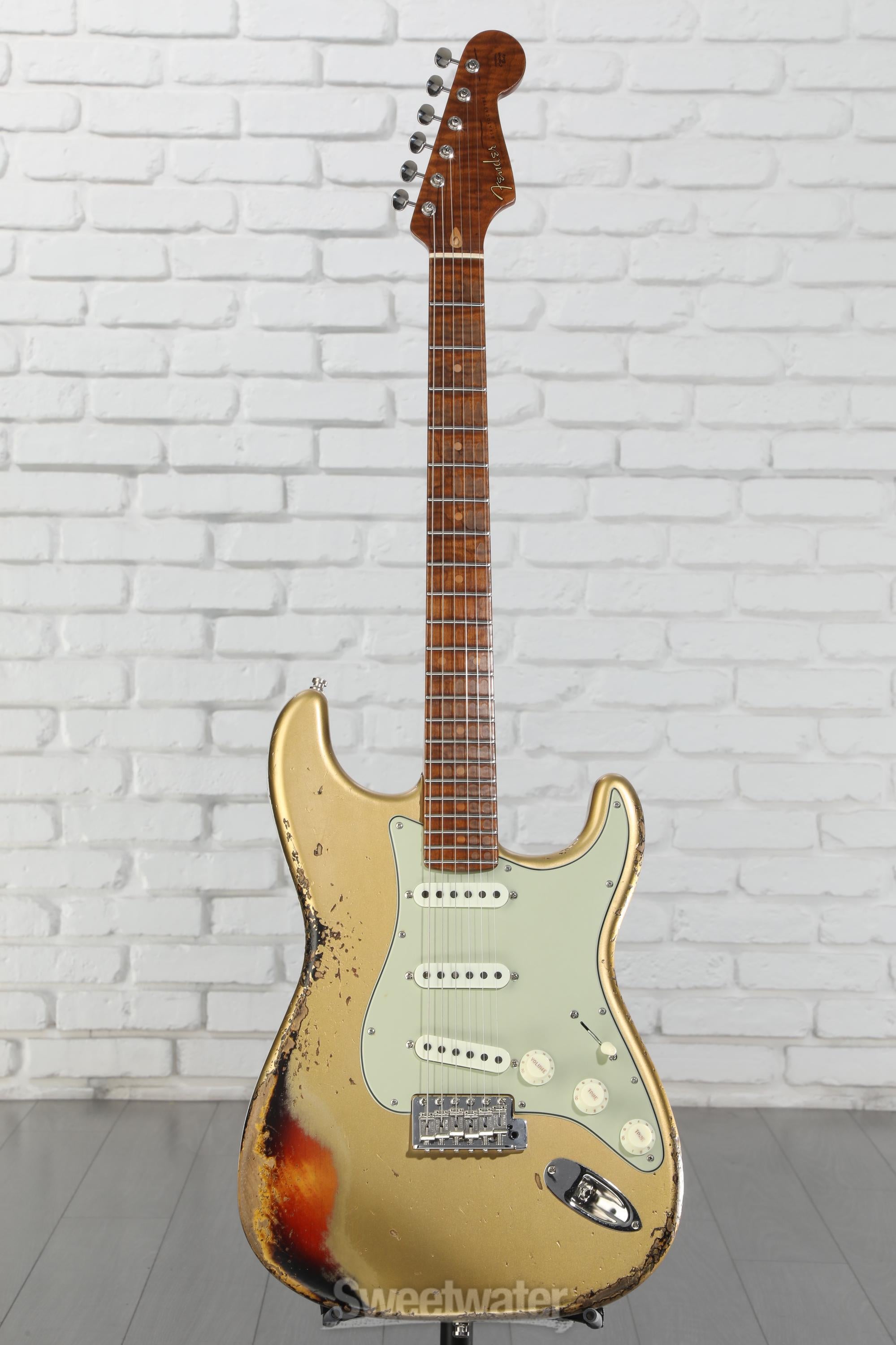 ★Custom HardRelic Sunburst Stratocaster★ Fender Custom Shop Limited-edition '56 Hardtail Stratocaster