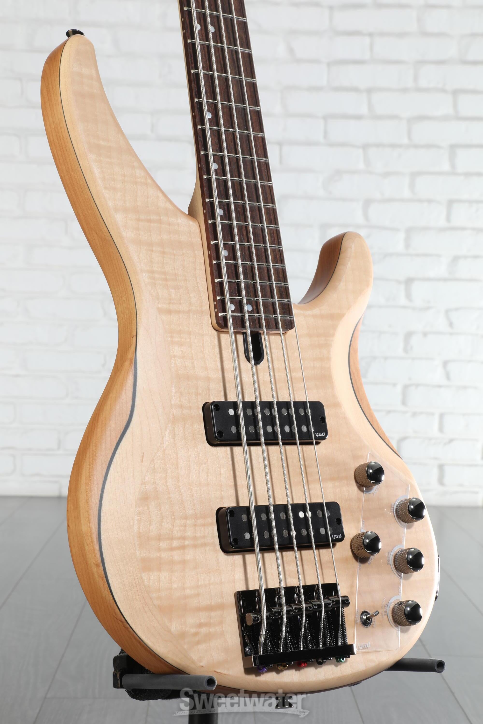 Yamaha TRBX605FM 5-string Bass Guitar - Natural Satin | Sweetwater