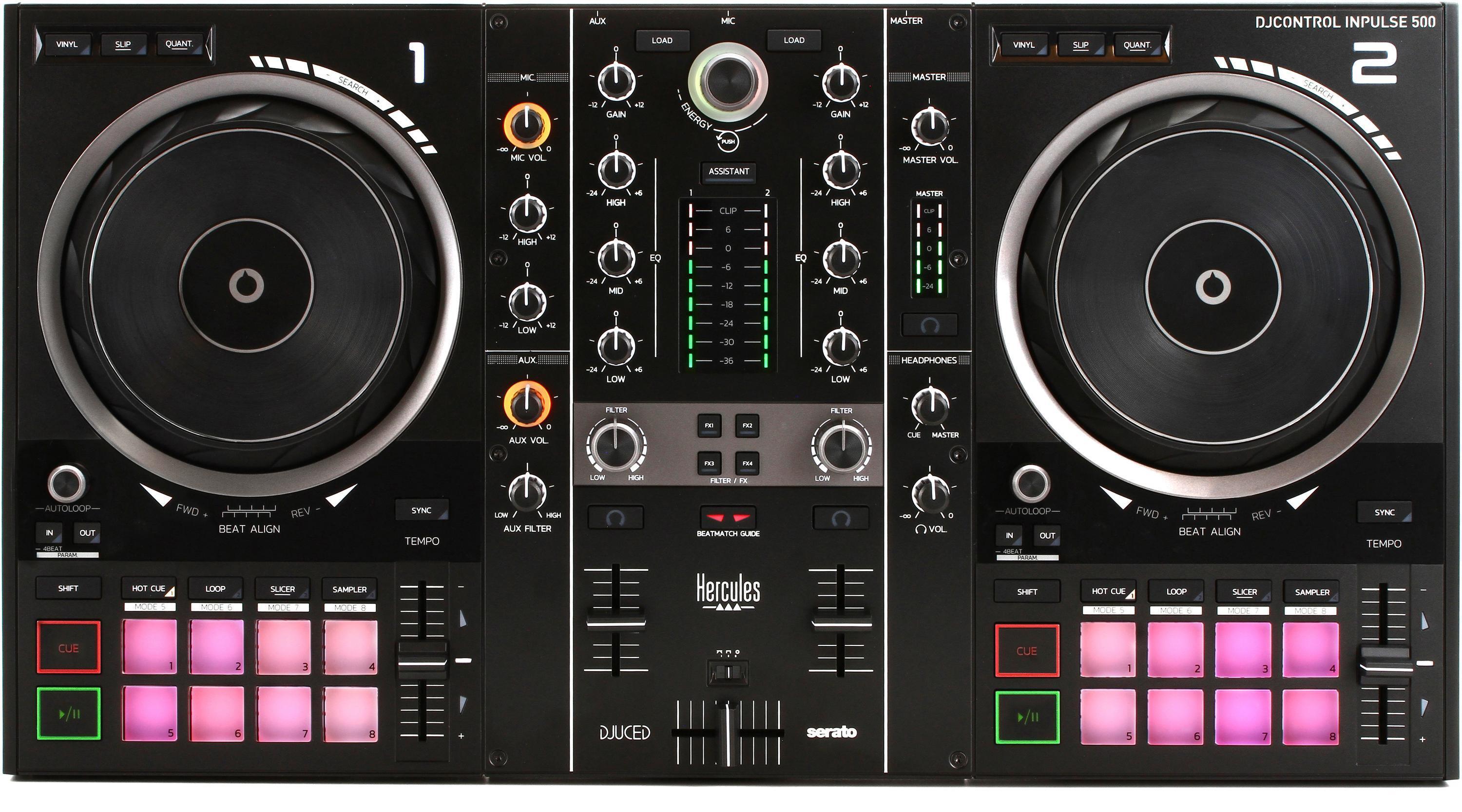 Hercules DJ DJControl Inpulse 500 2-channel DJ Controller | Sweetwater