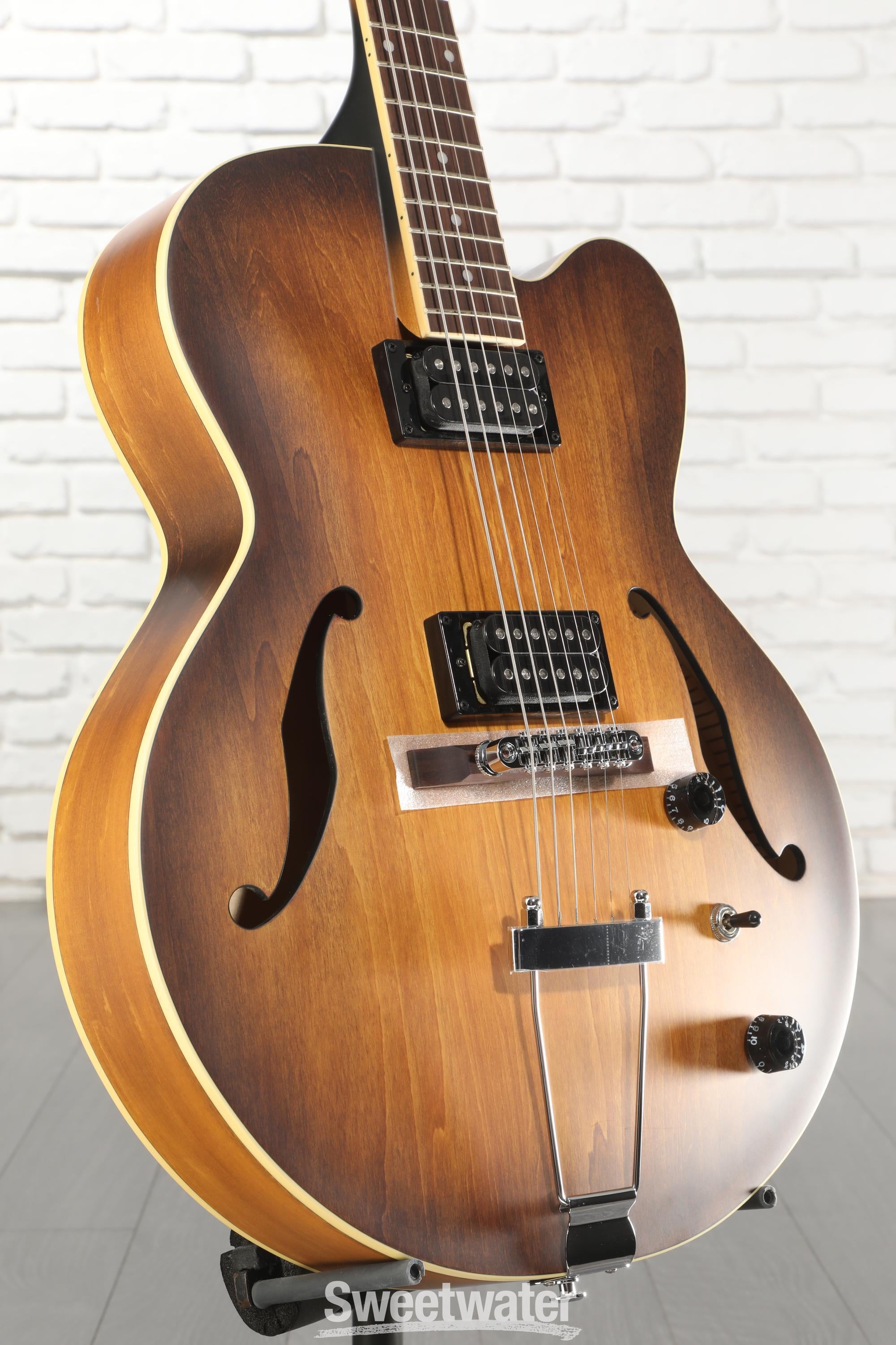 Photo of Ibanez Artcore AF55 Hollowbody Electric Guitar - Tobacco Flat