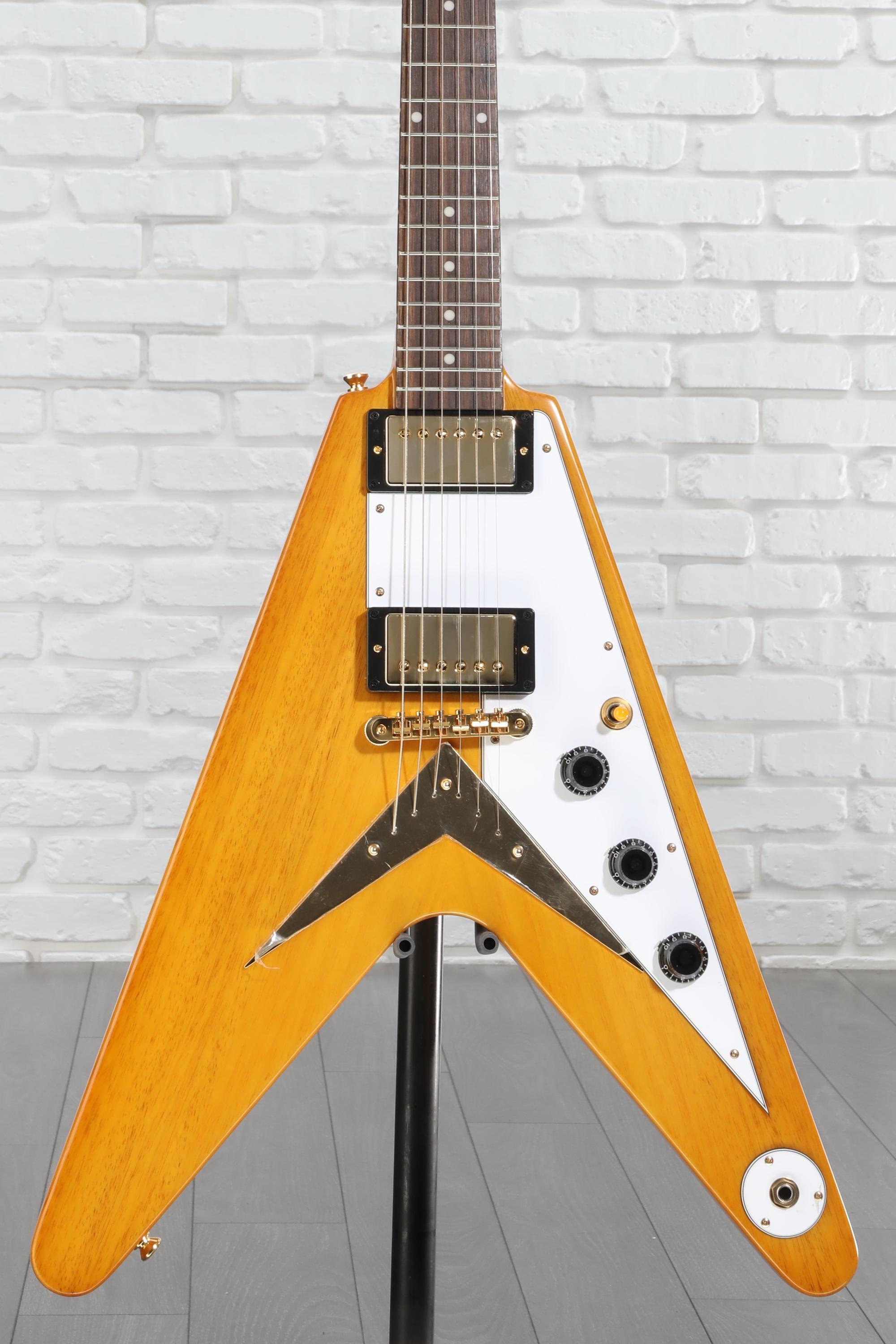 Epiphone 1958 Korina Flying V Electric Guitar - Natural