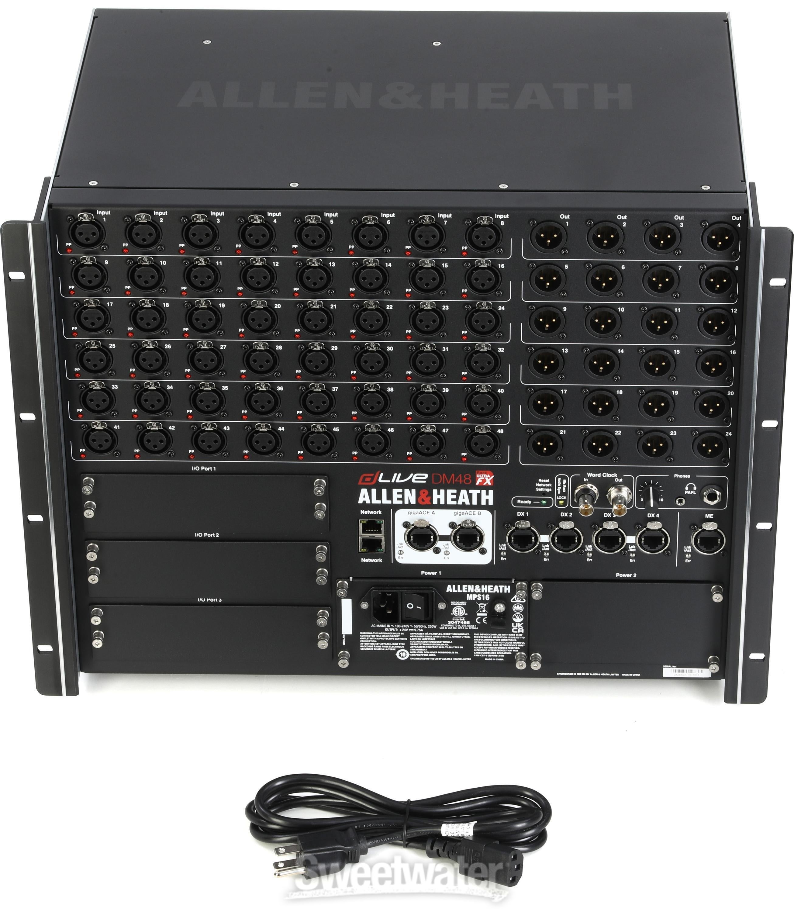 Allen & Heath dLive DM48 UFX MixRack 48-input Digital Stage Box