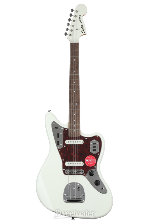 Squier Classic Vibe '60s Jaguar Electric Guitar - Olympic White, Sweetwater  Exclusive