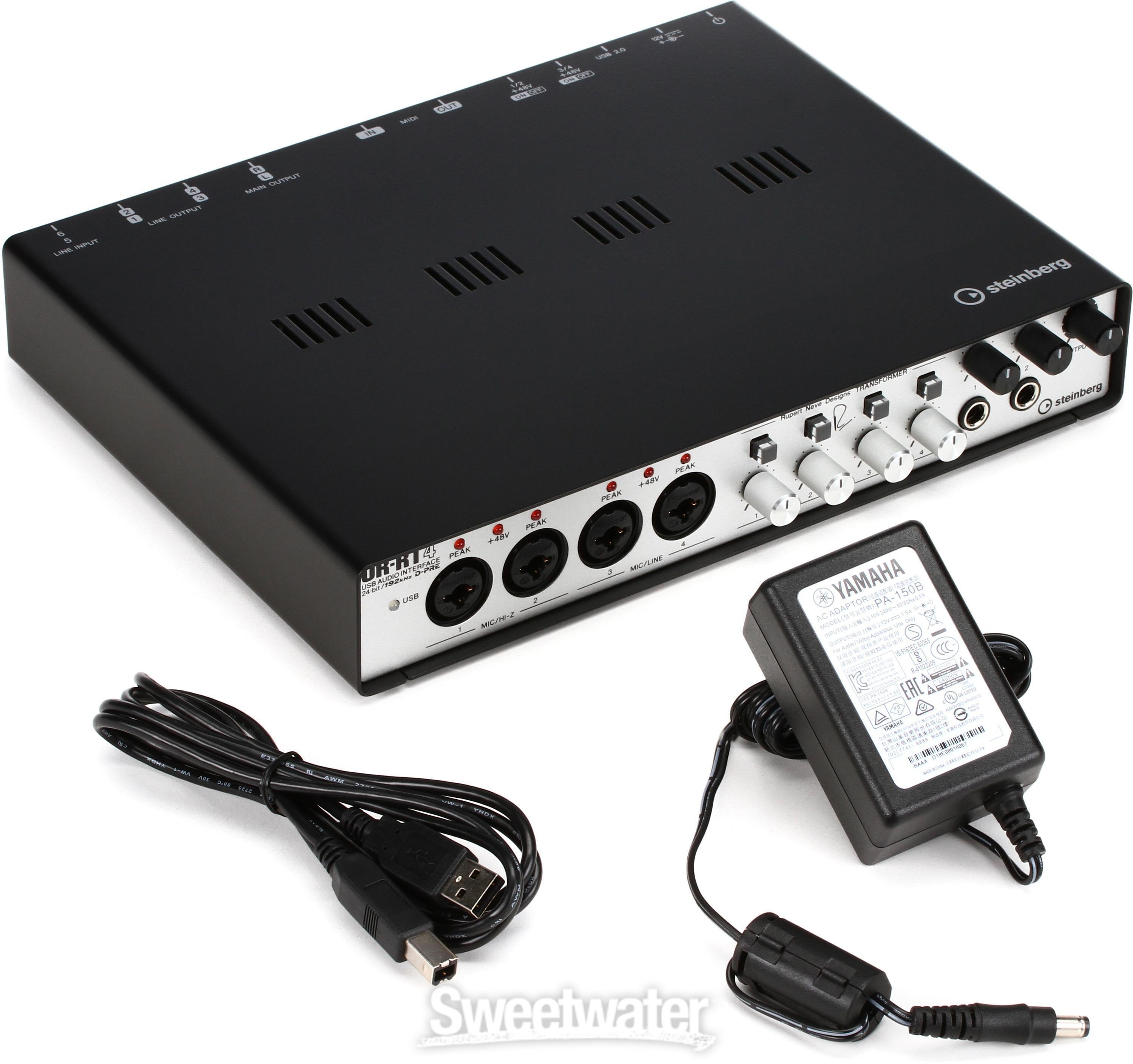 Steinberg UR-RT4 USB Audio Interface with 4 Rupert Neve Transformers |  Sweetwater