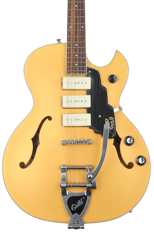 Guild Starfire I Jet 90 Electric Guitar - Satin Gold | Sweetwater