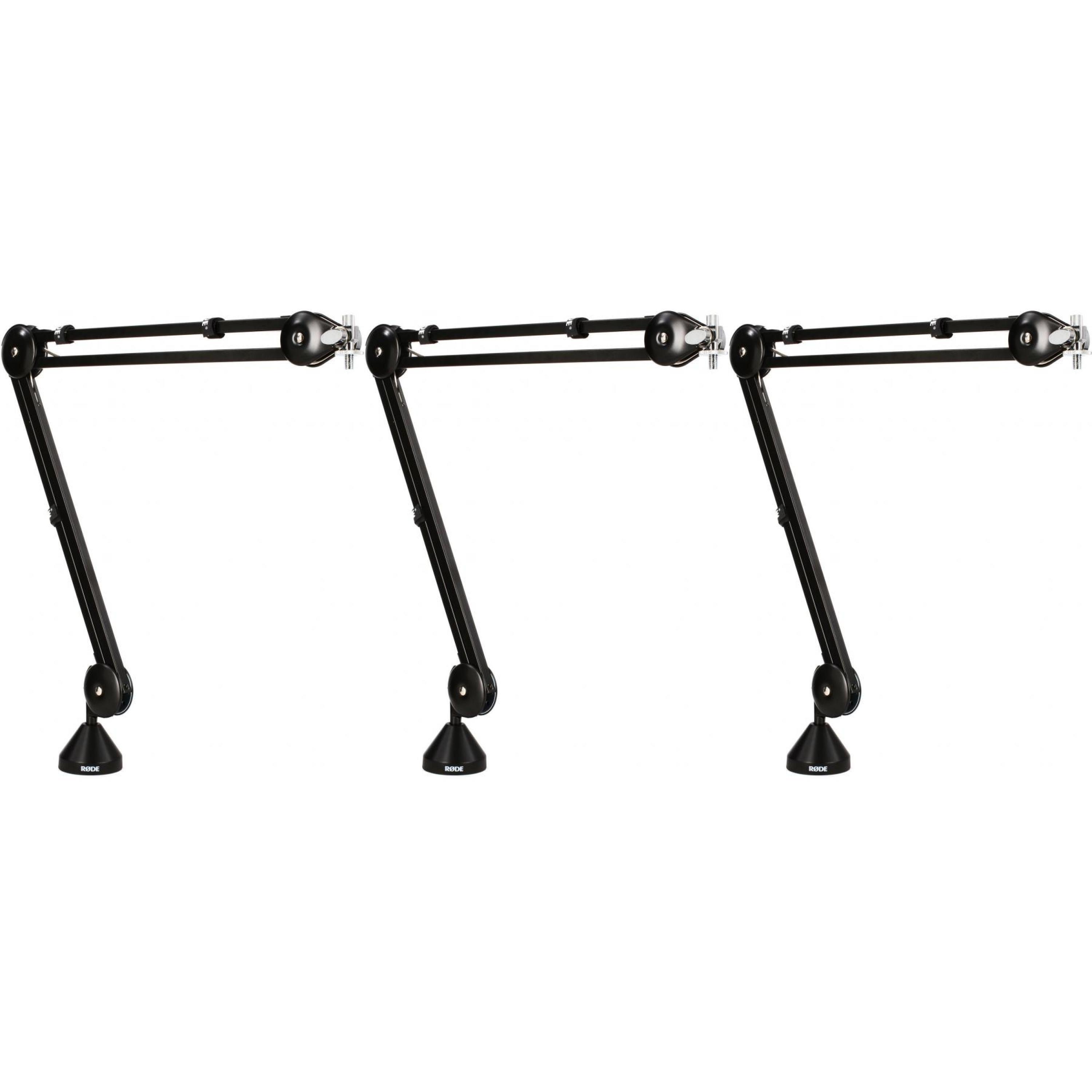 Rode Desk-Mounted Broadcast Microphone Arm 3-pack | Sweetwater
