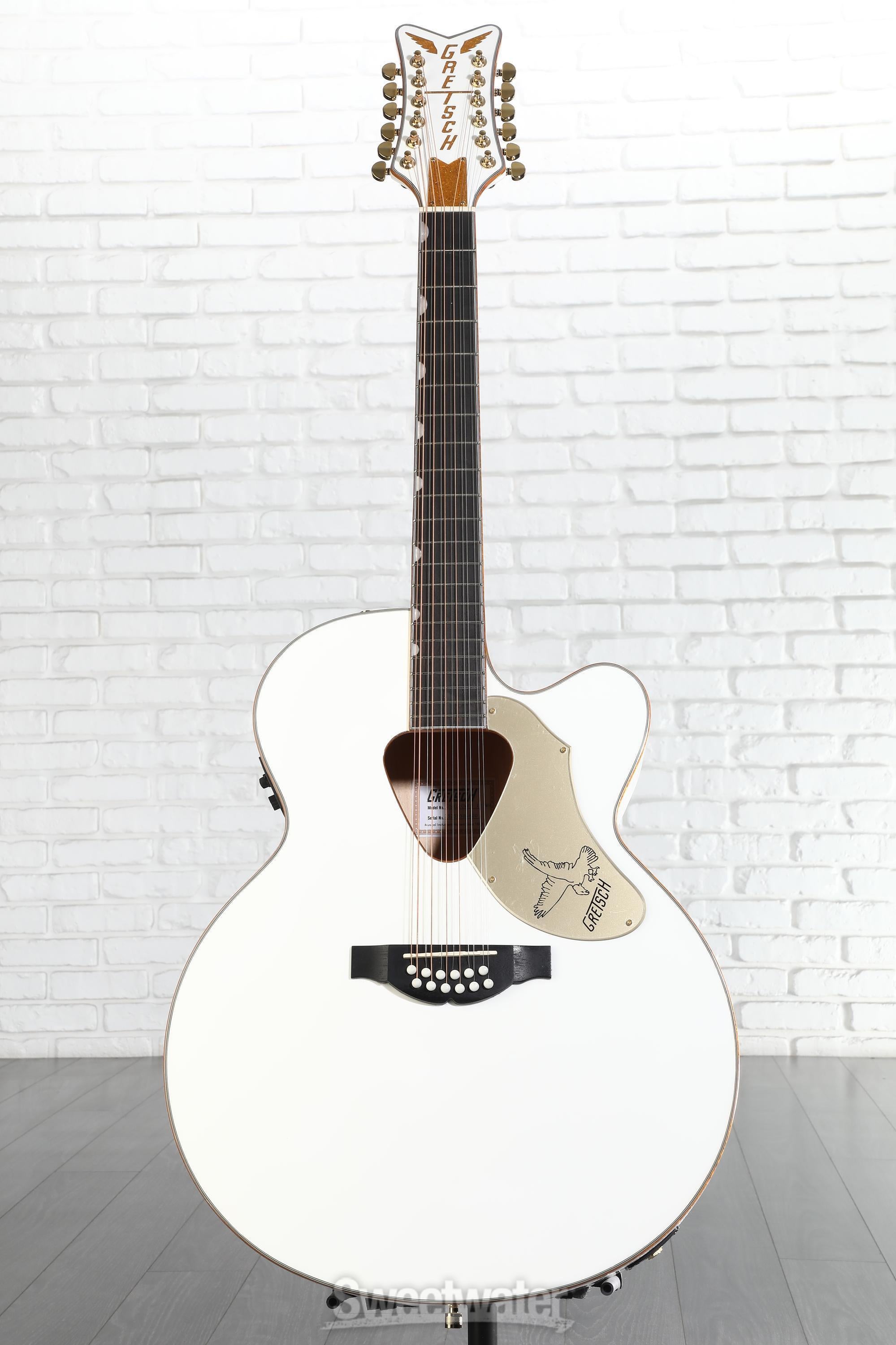 Gretsch G5022CWFE-12 Rancher Falcon Jumbo - White Reviews | Sweetwater