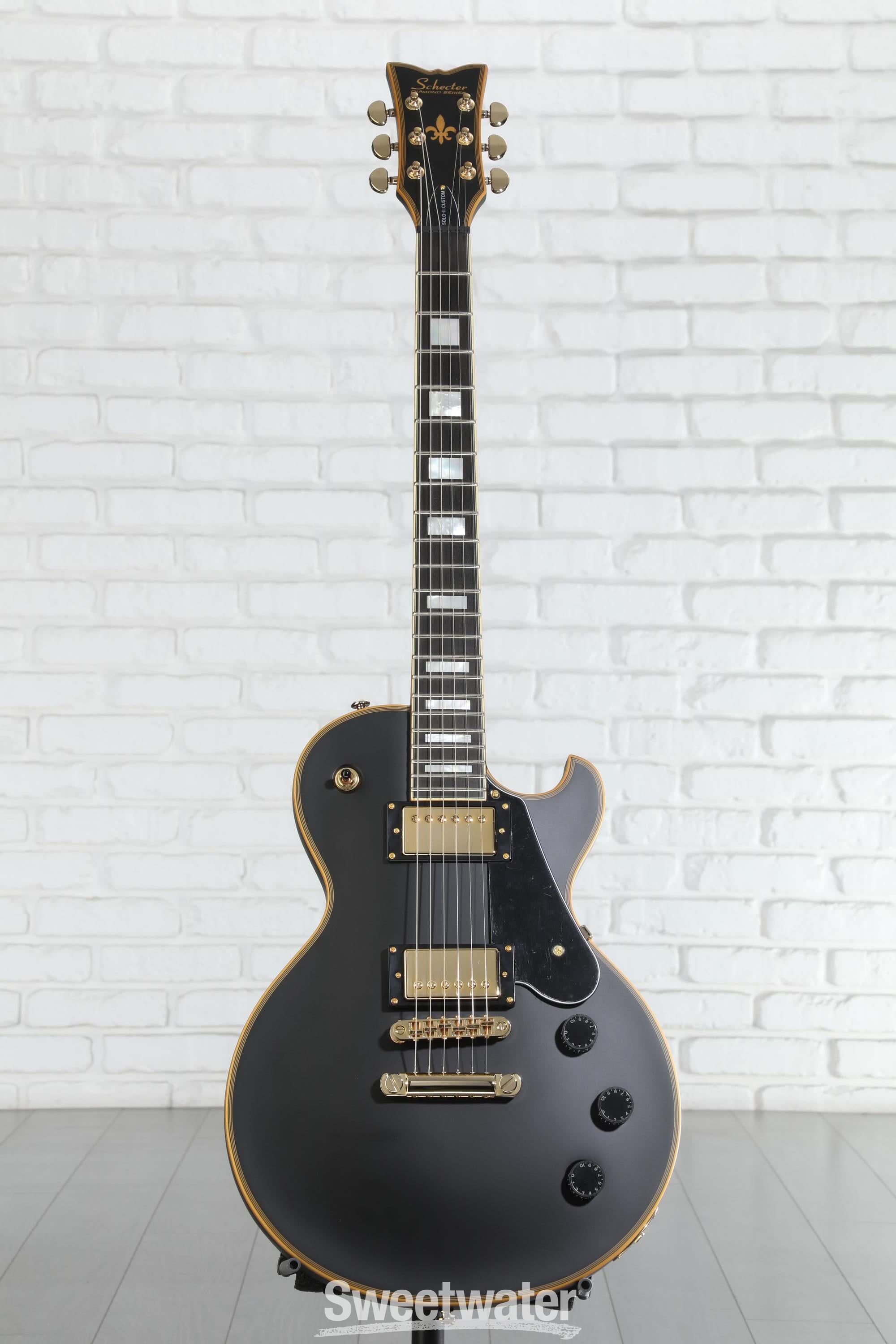 Schecter Solo-II Custom Electric Guitar - Aged Black Satin