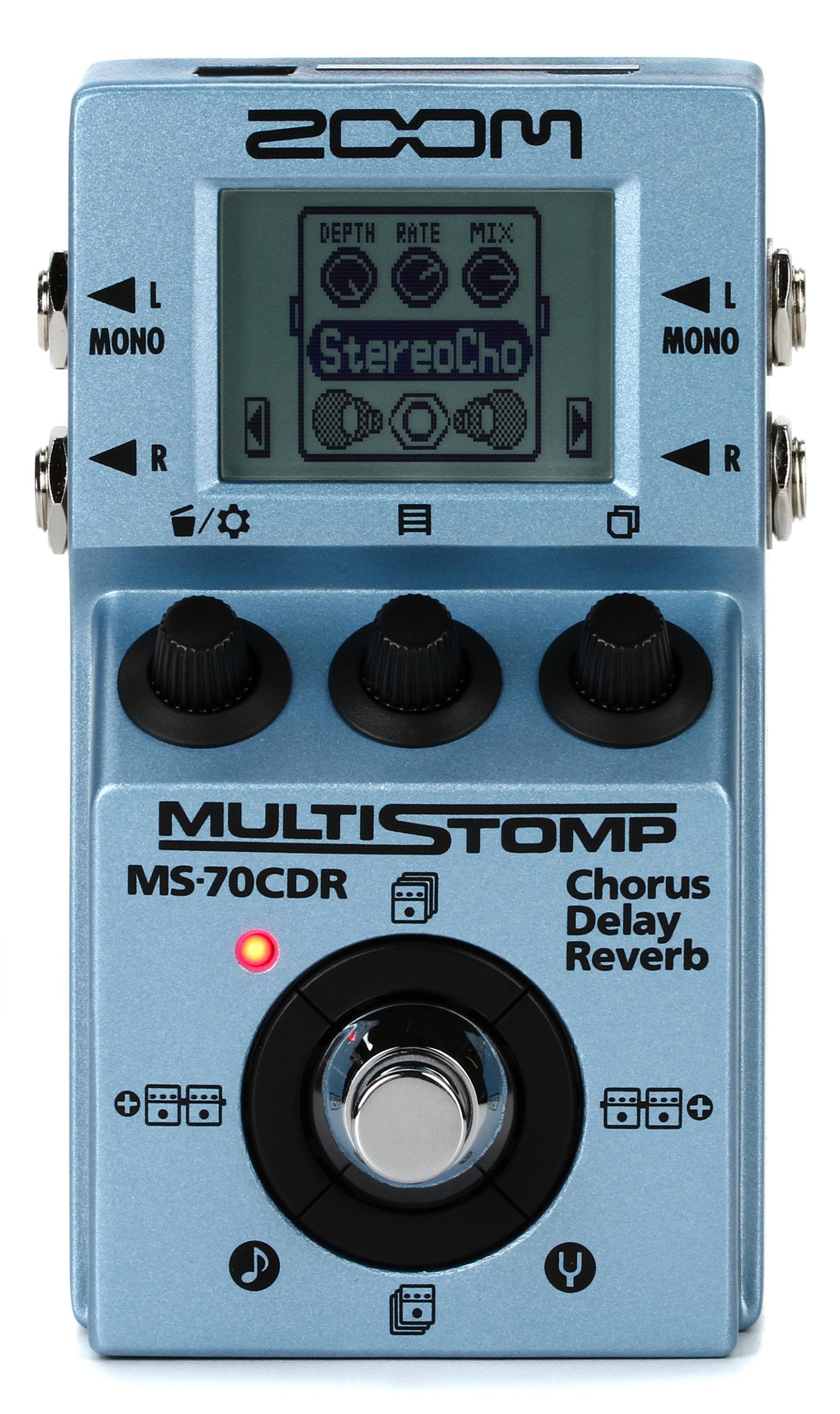 Zoom MS-70CDR MultiStomp Chorus / Delay / Reverb Pedal | Sweetwater