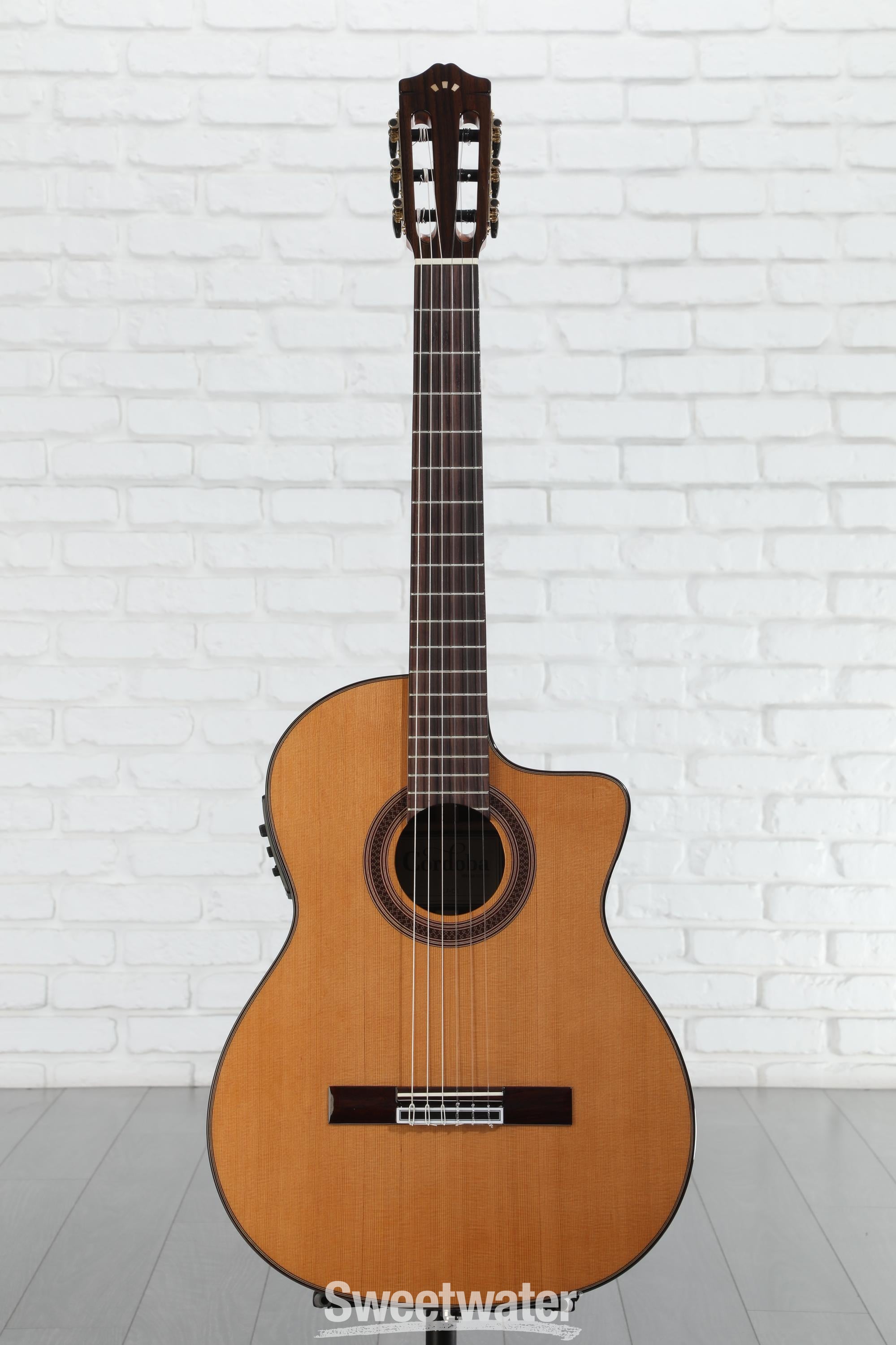 Cordoba C7-CE Nylon String Acoustic-electric Guitar - Cedar