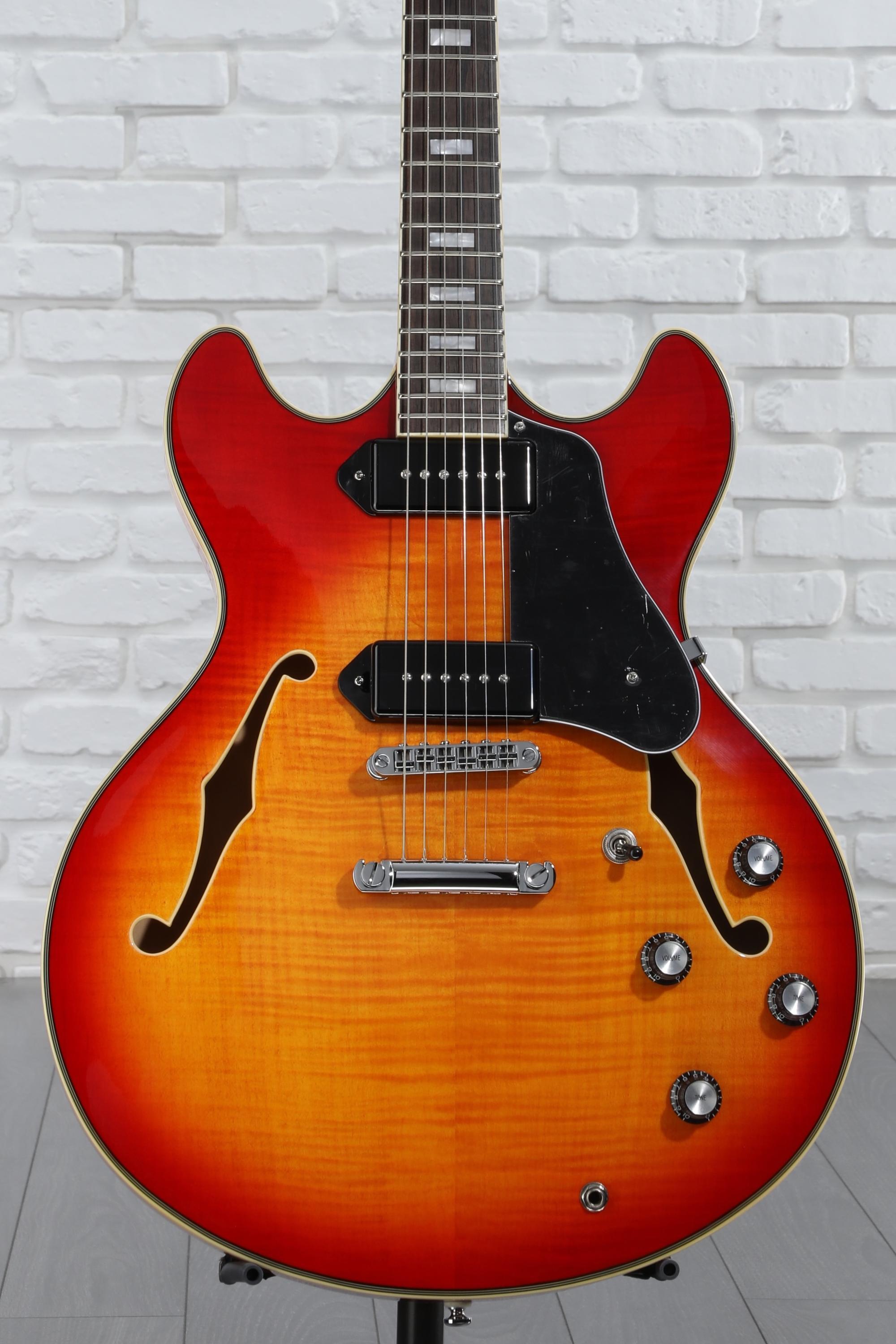 Sire Larry Carlton H7V Semi-hollowbody Electric Guitar - Cherry