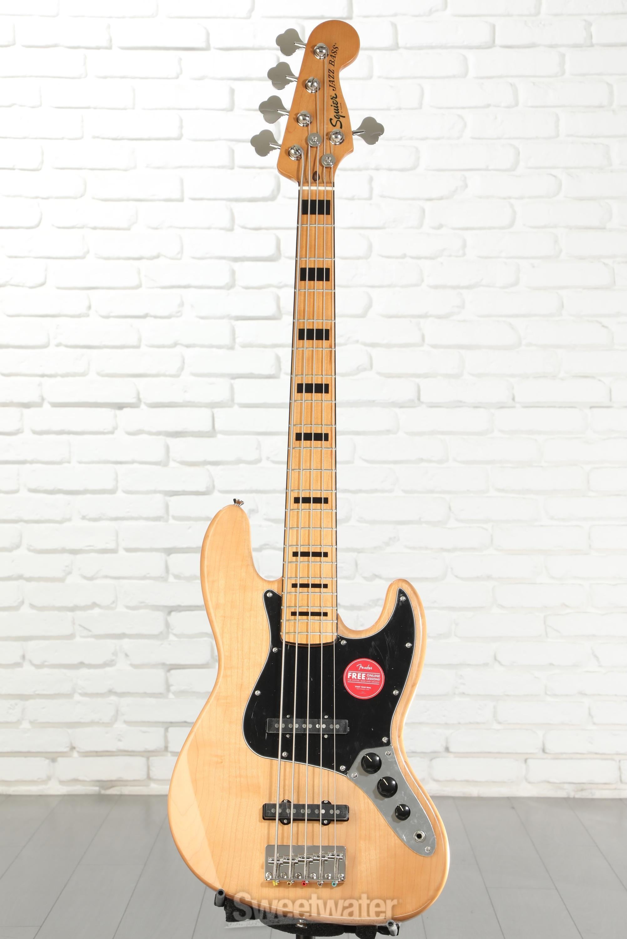 Squier Classic Vibe '70s Jazz Bass V - Natural with Maple