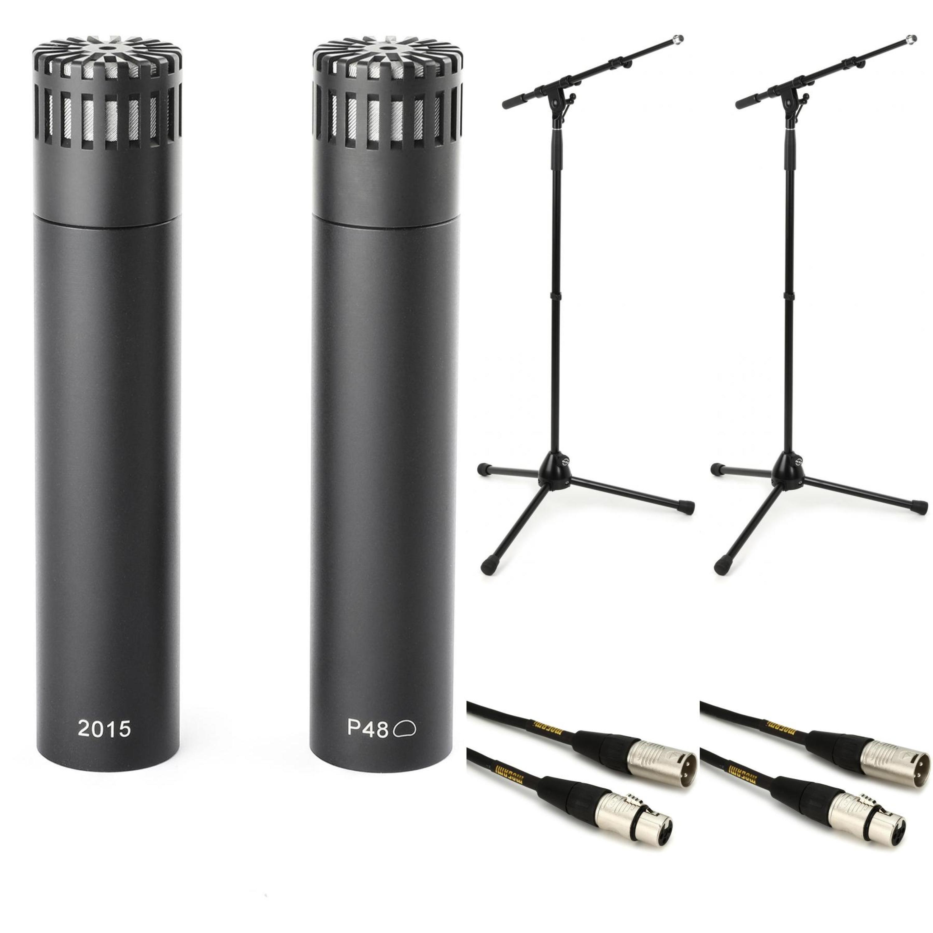 DPA 2015 Small-diaphragm Condenser Microphones (Matched Stereo Pair) Stand  Bundle