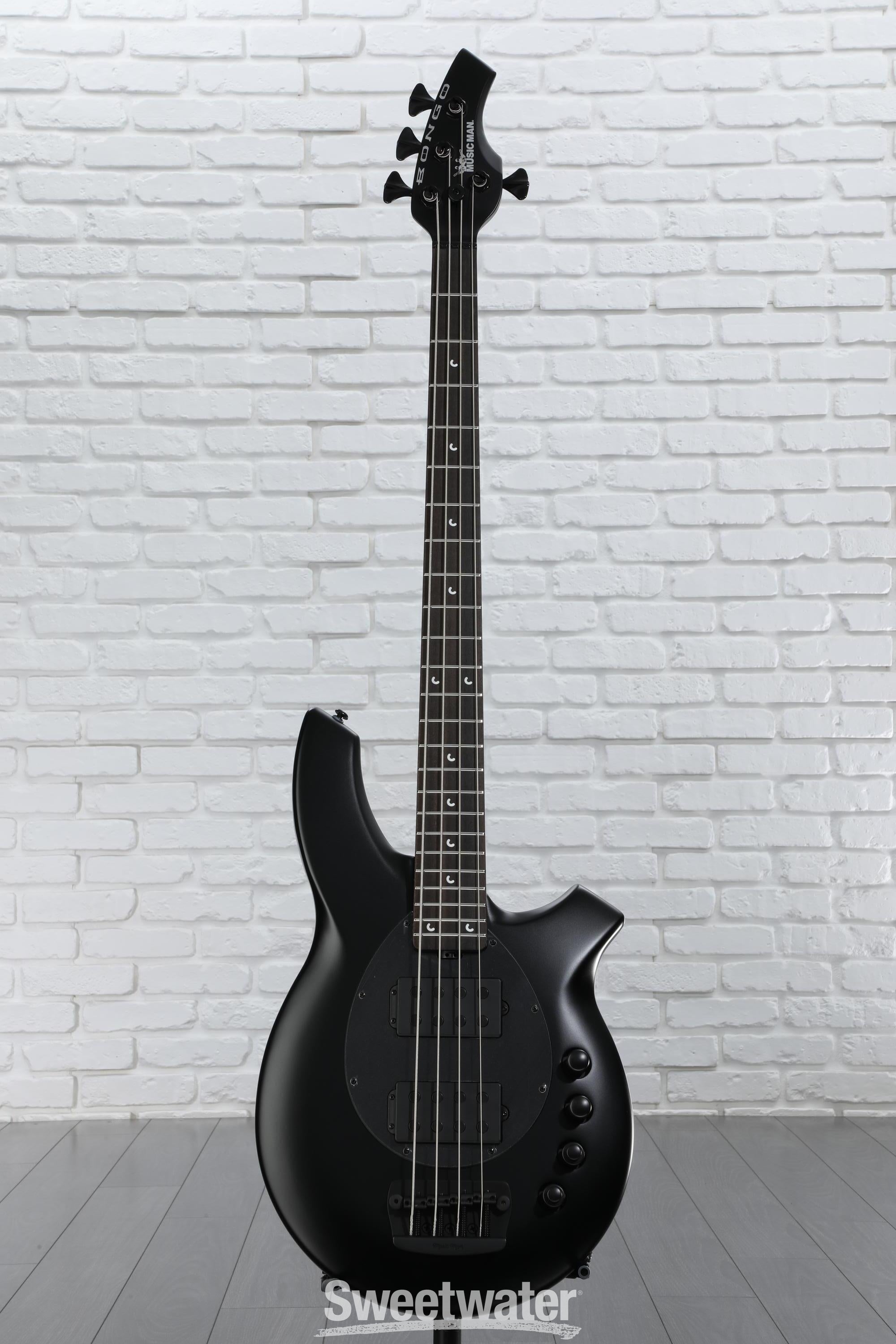 ベース Musicman Stingray SR-4 H Stealth Black Ernie Ball Music Man Bongo 4HH Electric Bass Guitar