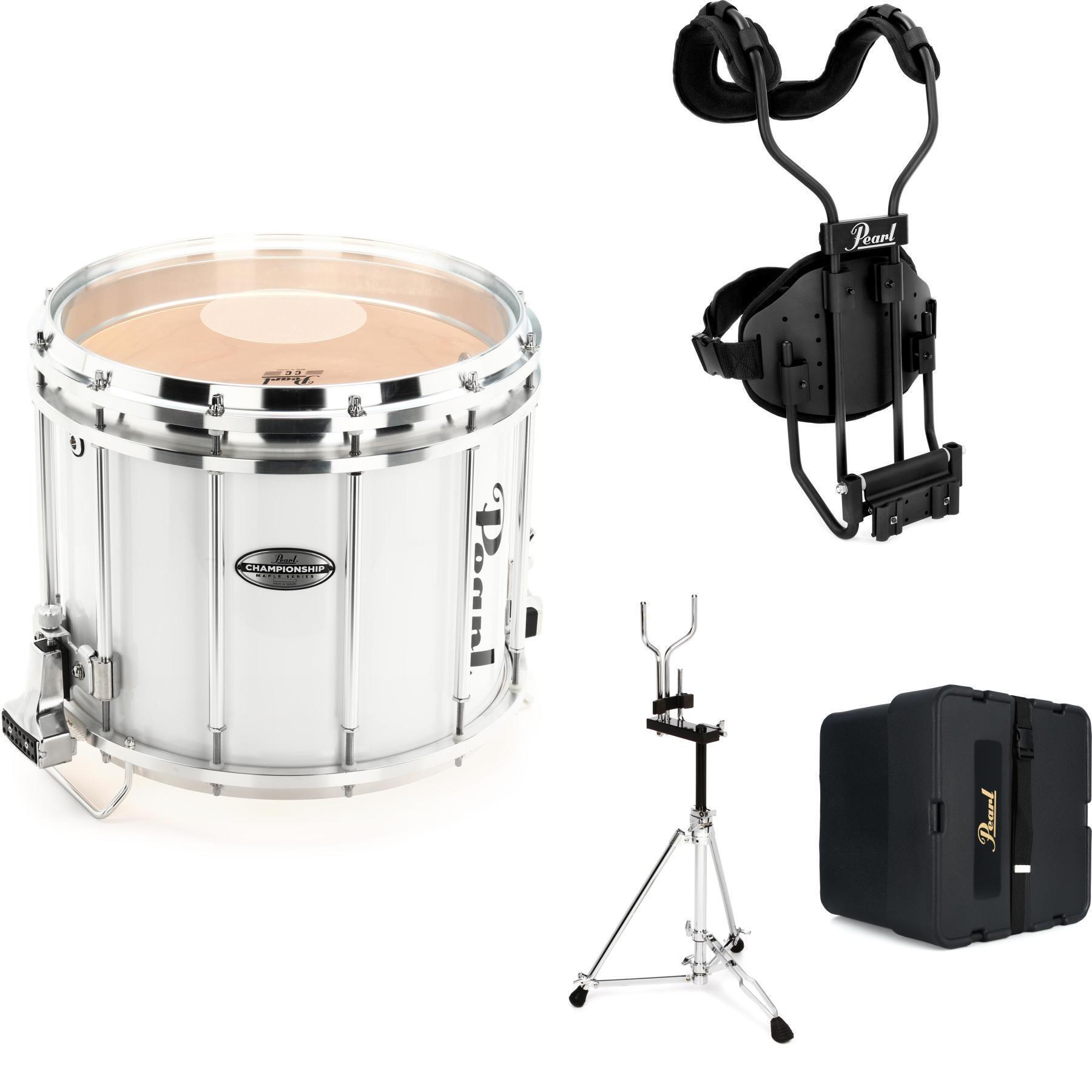 Pearl Championship Maple FFX Marching Snare Drum, Marching Snare Stand ...