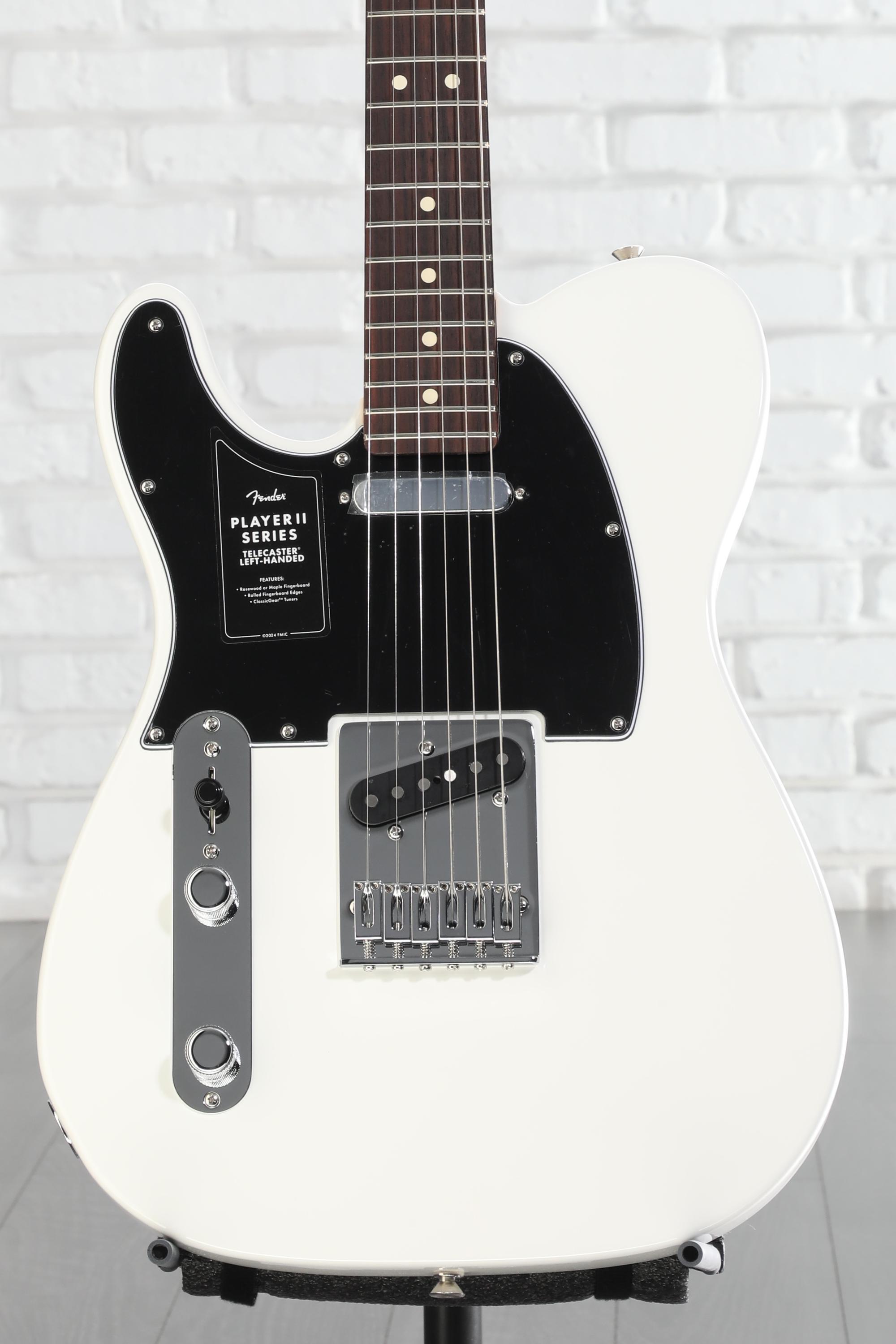 フェンダープレイヤー2テレキャスターPolar WhiteLeft-Handed Fender Player II Telecaster Left-handed Electric Guitar - Polar