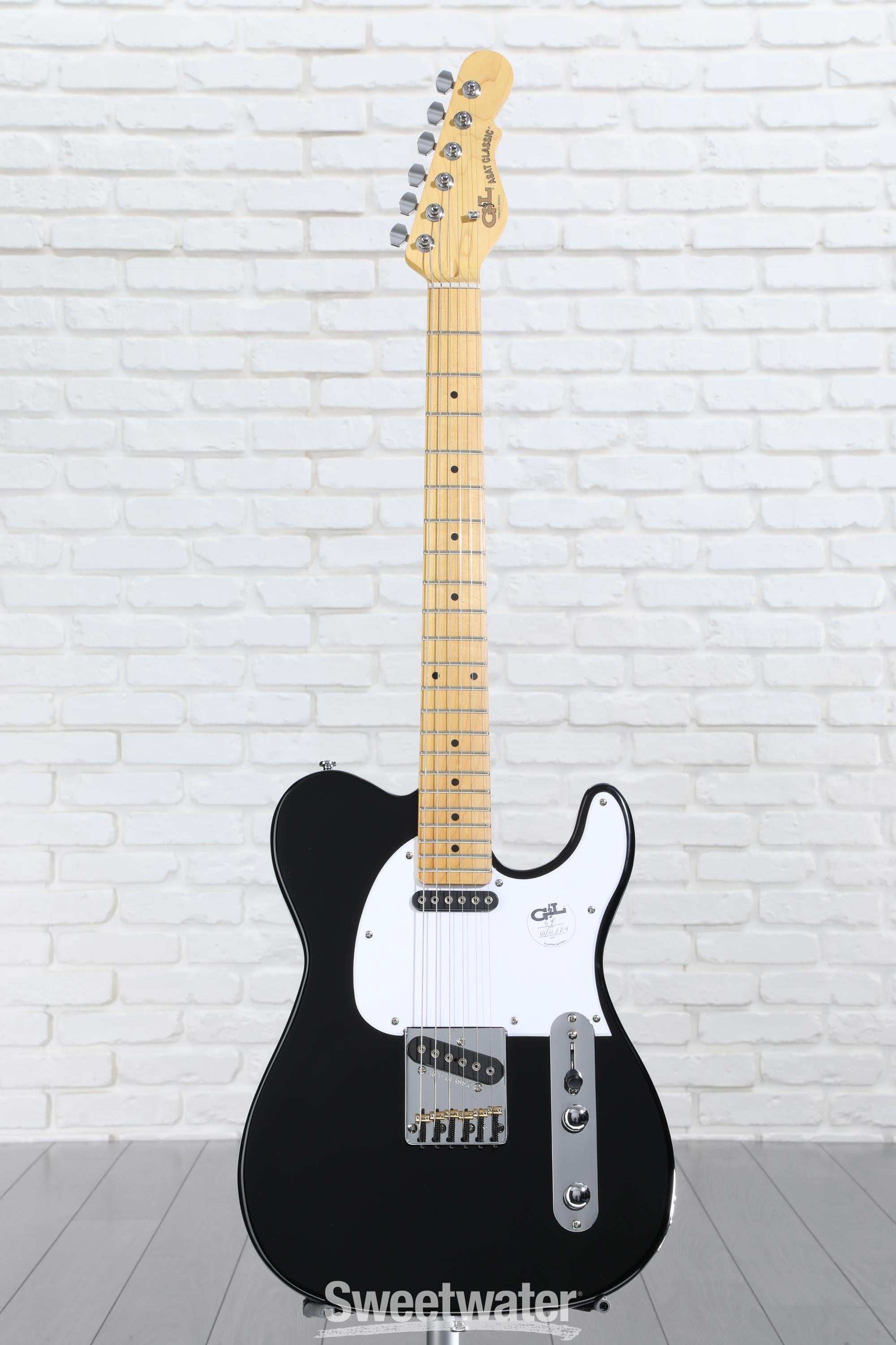 G&L Tribute ASAT Classic Electric Guitar - Gloss Black | Sweetwater