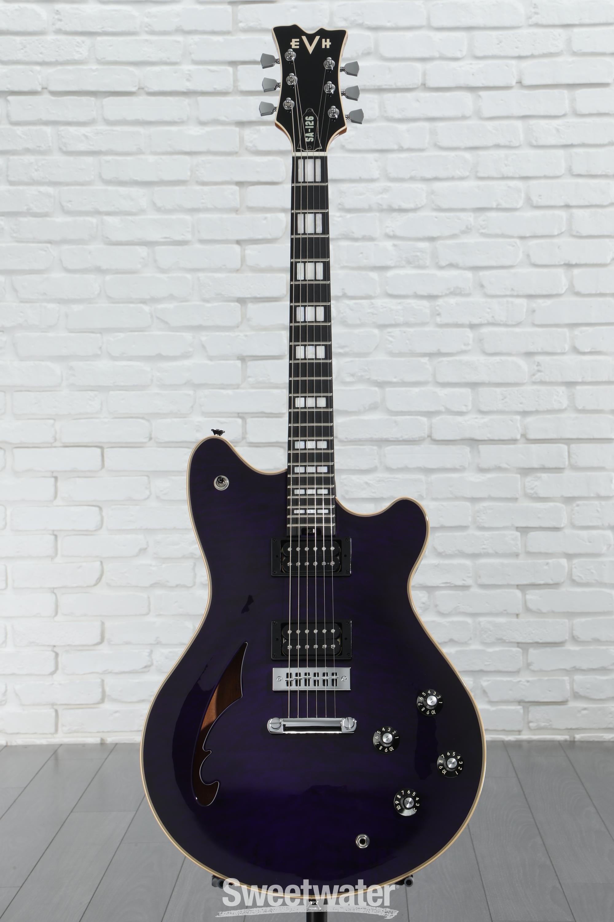 EVH SA-126 Special Quilted Maple Electric Guitar - Trans Purple