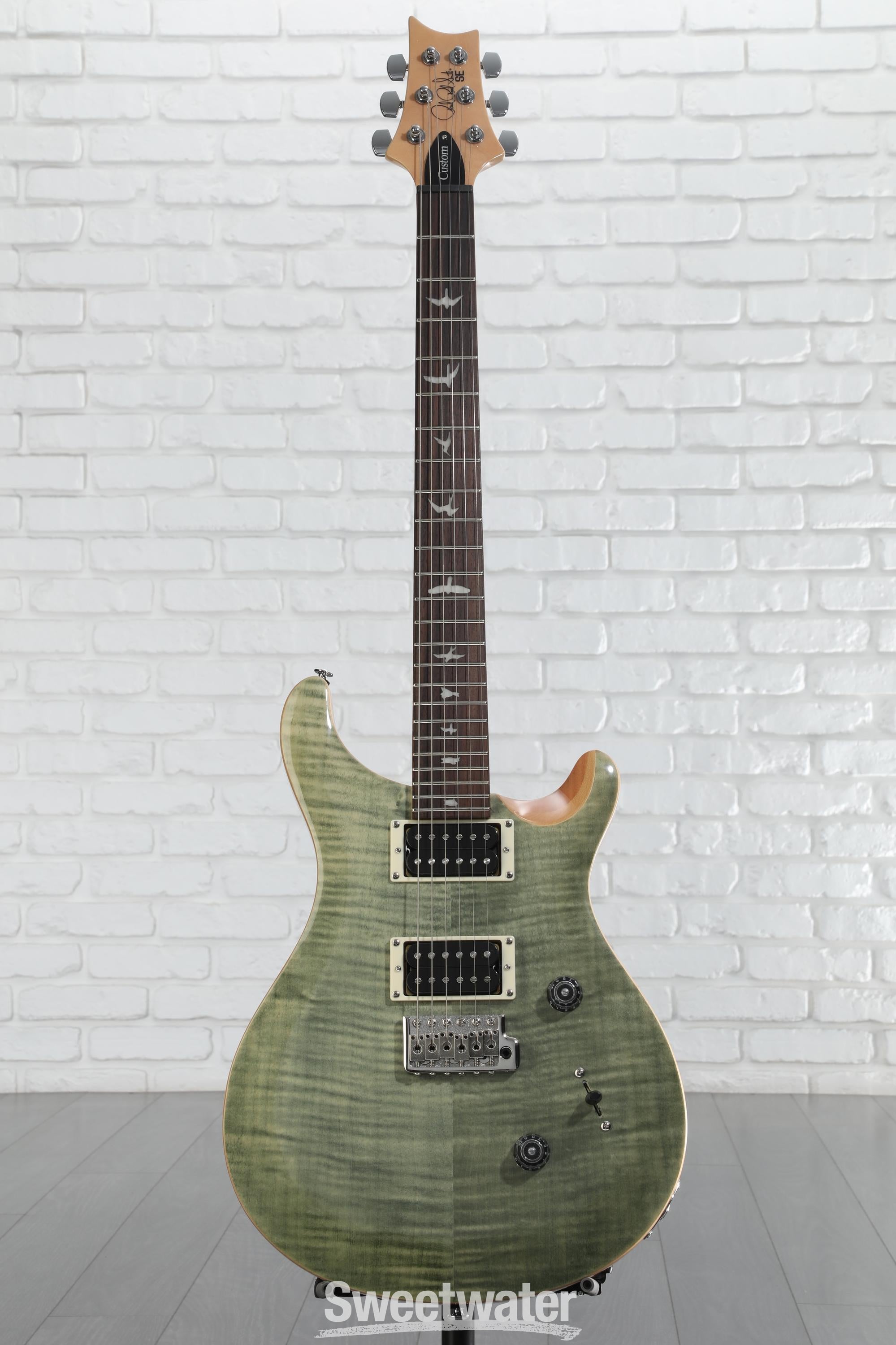 【最終値下げ】PRS SE Custom24 Trampas Green PRS SE Custom 24 Electric Guitar - Trampas Green, Sweetwater