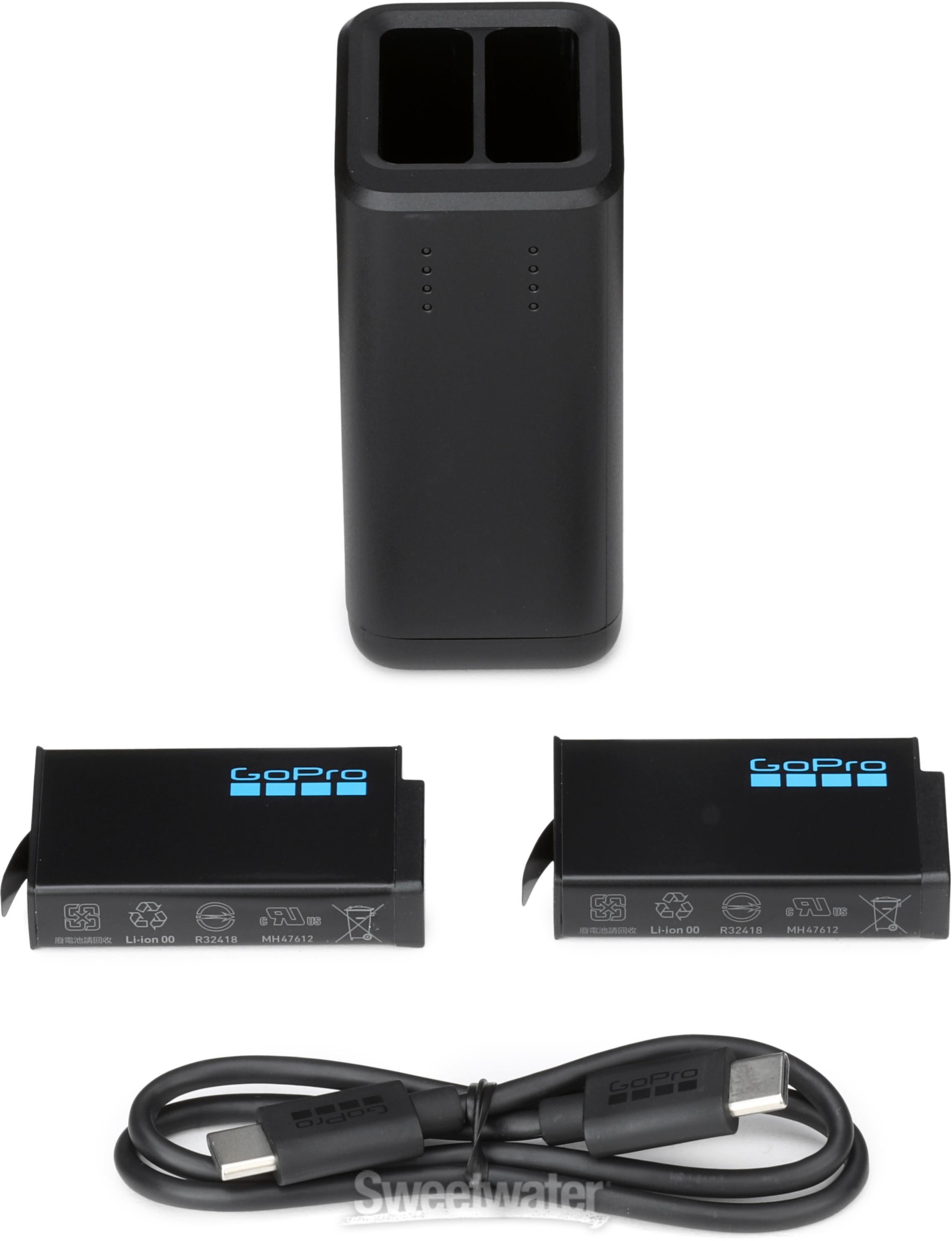 GoPro Dual Batter Charger (MAX2) - 2 Enduro Batteries Included