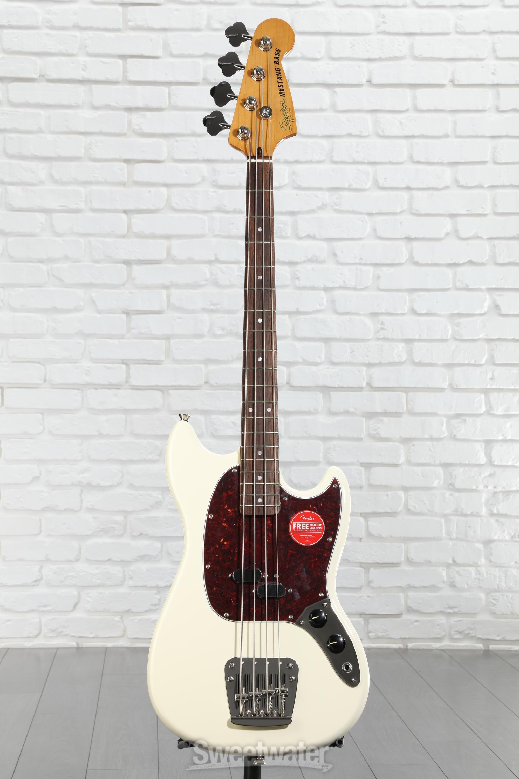 ベース Squier Mustang Bass Squier Classic Vibe '60s Mustang Bass - Olympic White