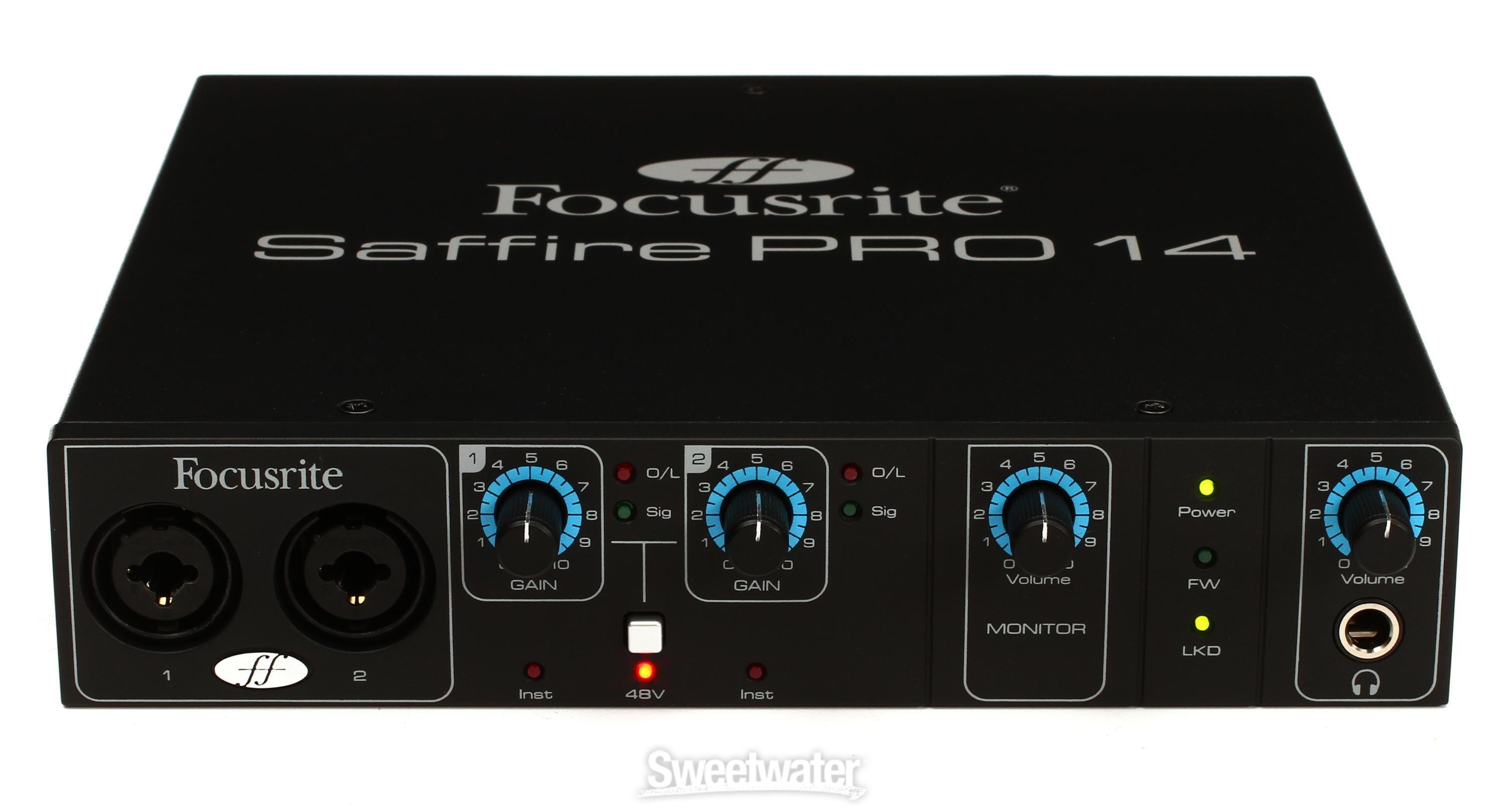 Focusrite Saffire PRO 14 Reviews | Sweetwater