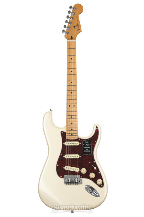 Fender Player Plus Stratocaster Electric Guitar - Olympic Fender Player Plus Stratocaster Electric Guitar - Olympic