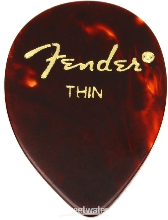 NEW Fender Classic Celluloid 358 Shape Picks (72), Heavy - SHELL, #198-0358-500 - Foto 12
