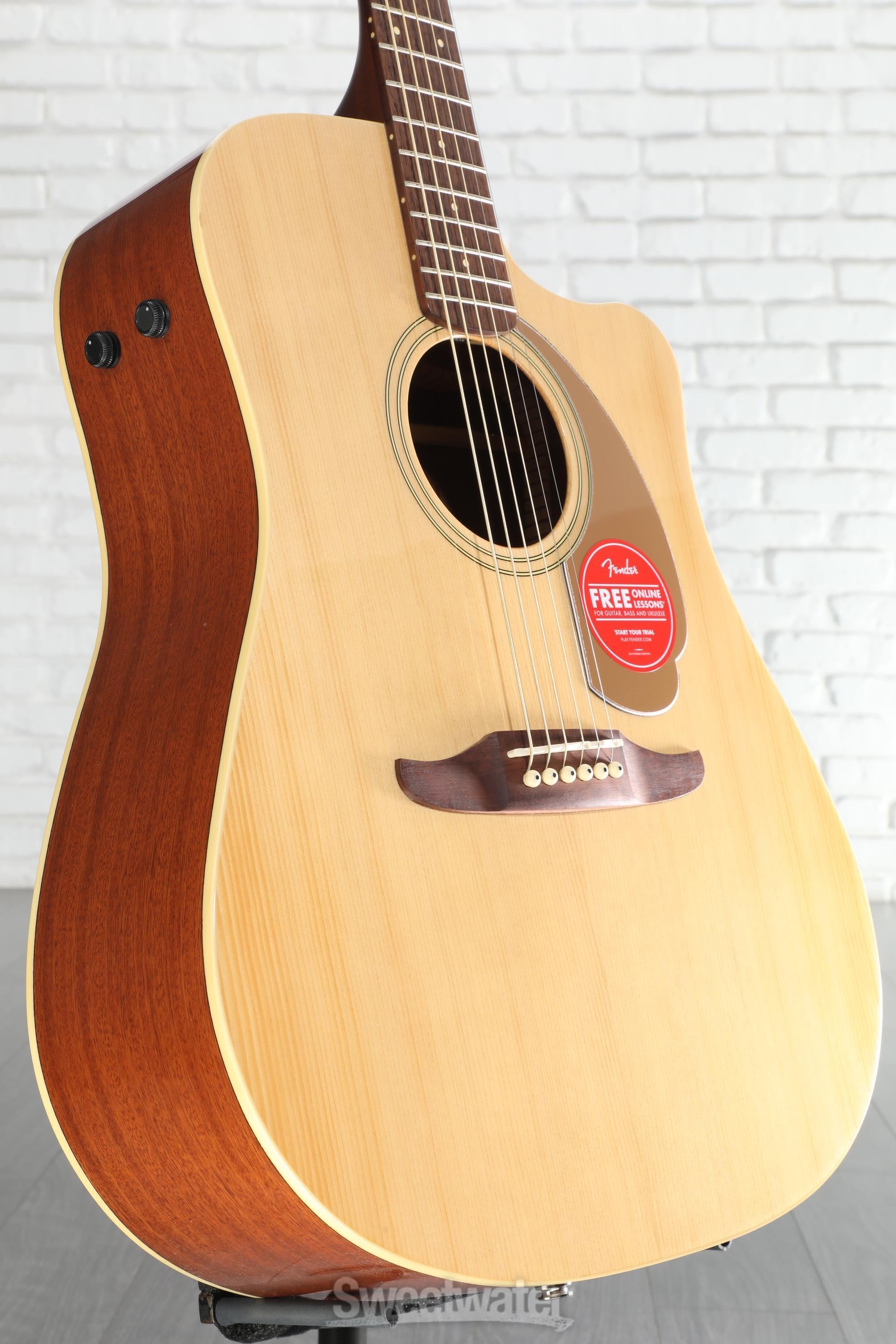 Fender Redondo Player Acoustic-electric Guitar - Natural | Sweetwater