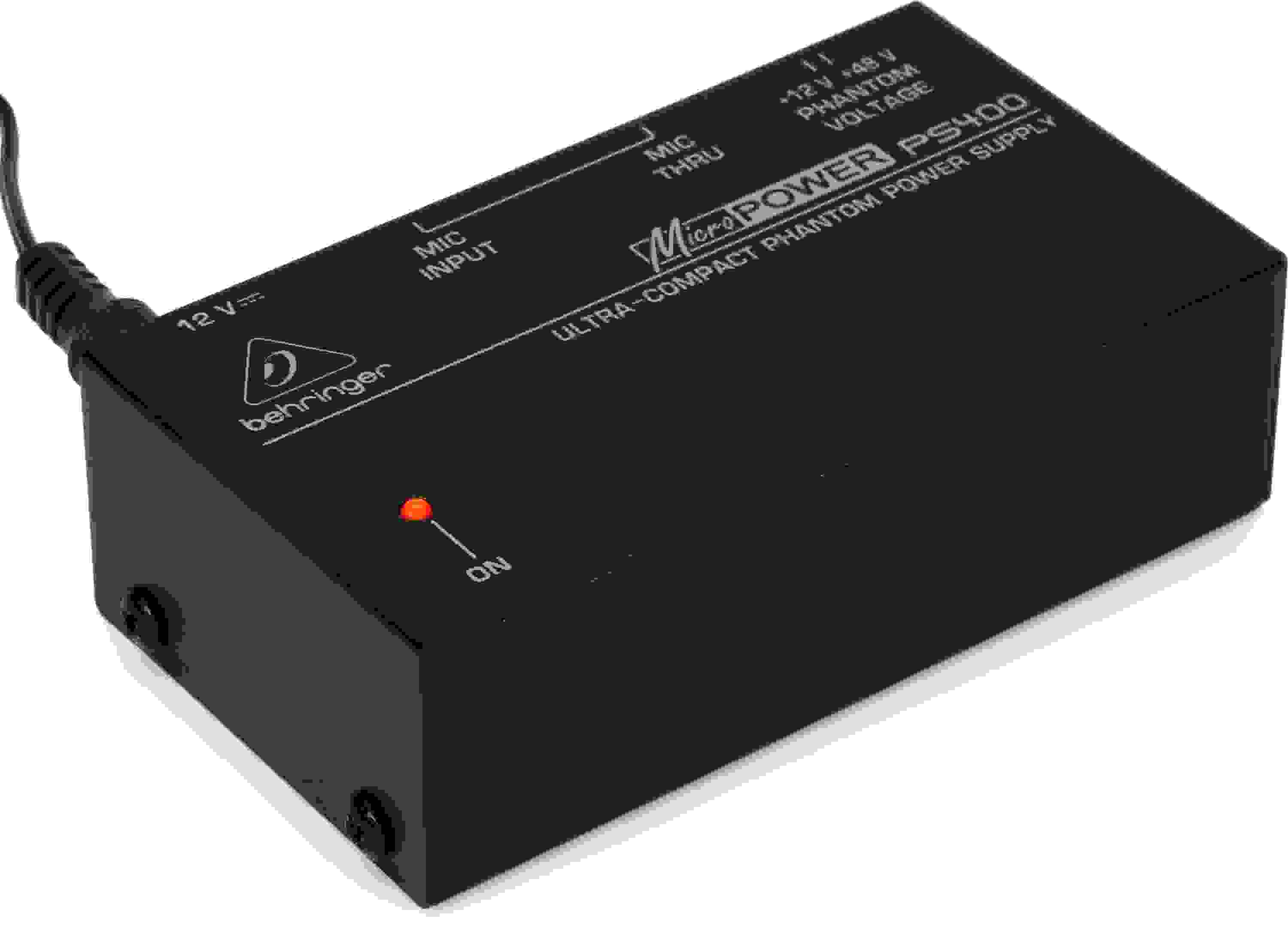 Behringer MicroPower PS400 Phantom Power Supply Sweetwater