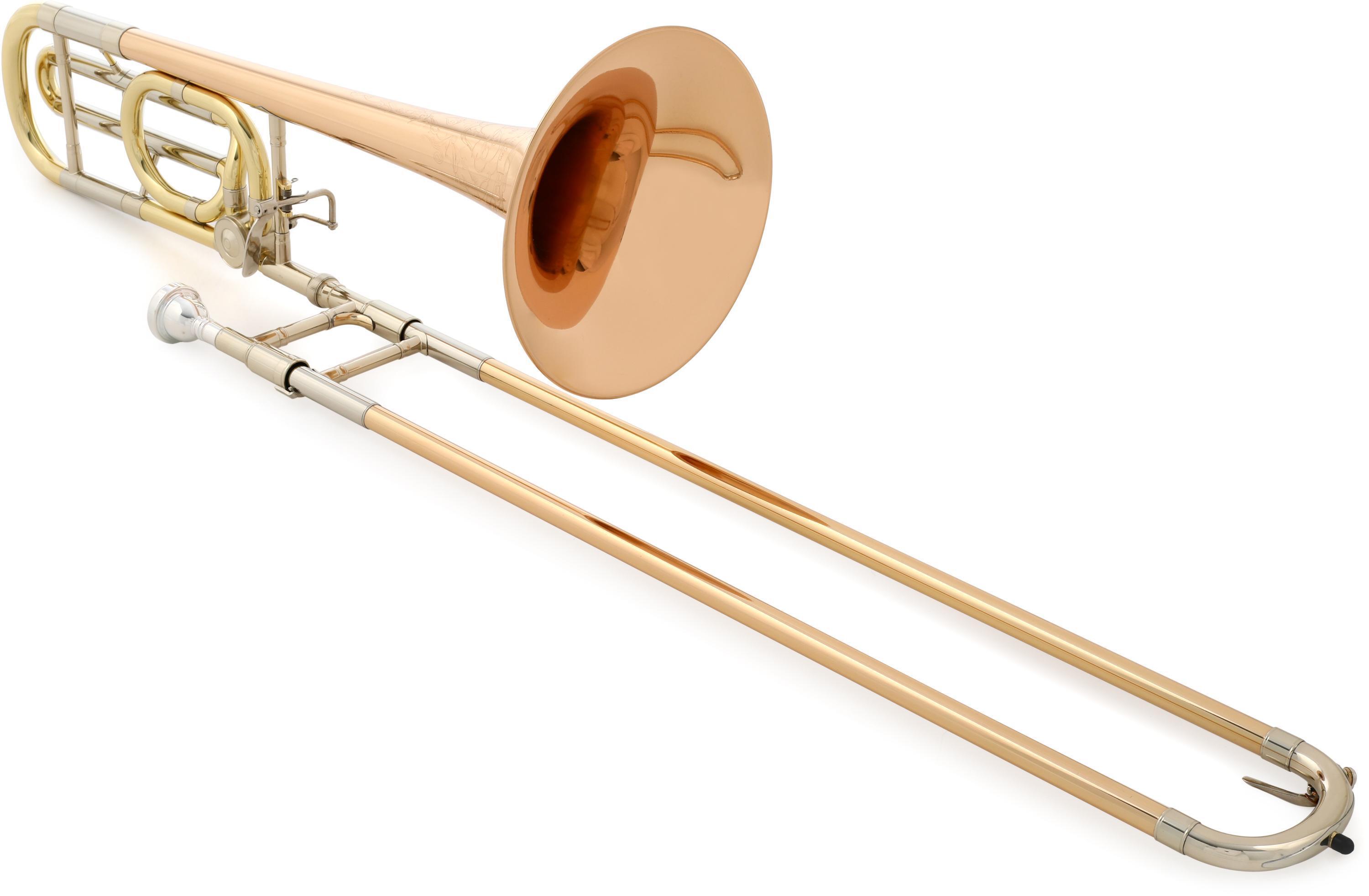 C.G. Conn 88H Professional Trombone F Attachment Rose Brass Bell Clear Lacquer Sweetwater