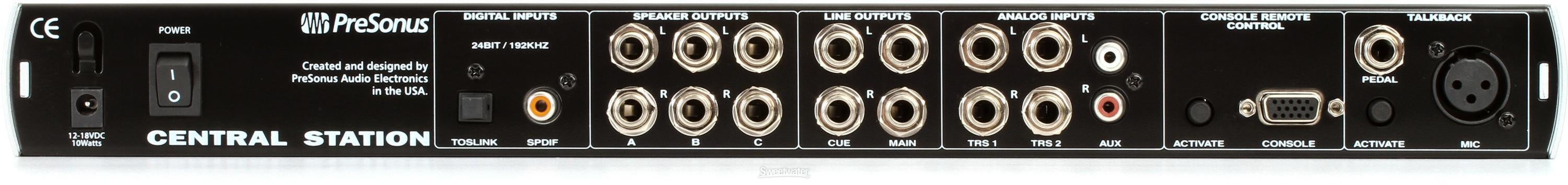 PreSonus Central Station Plus Rackmount Monitor Controller with