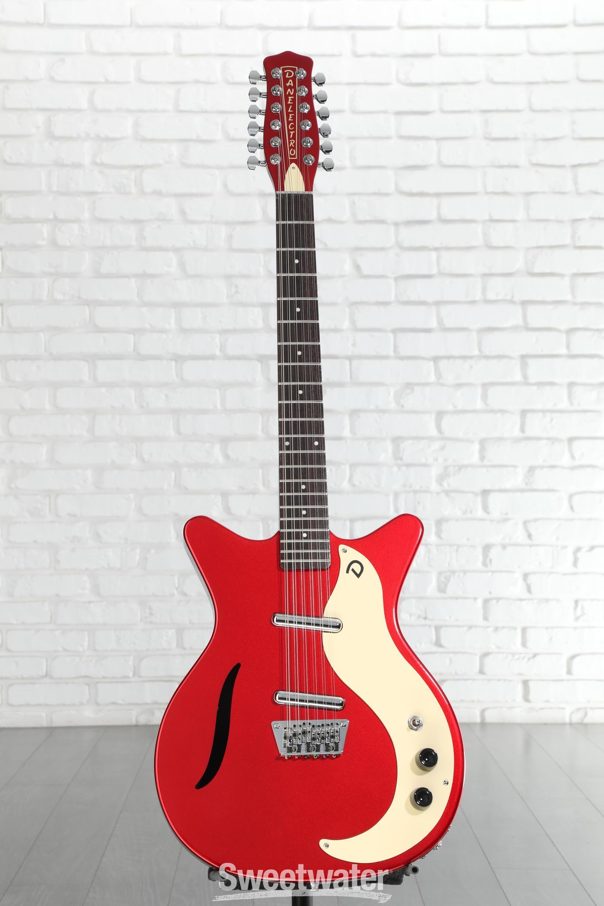 Danelectro Vintage 12 String Electric Guitar - Red Metallic